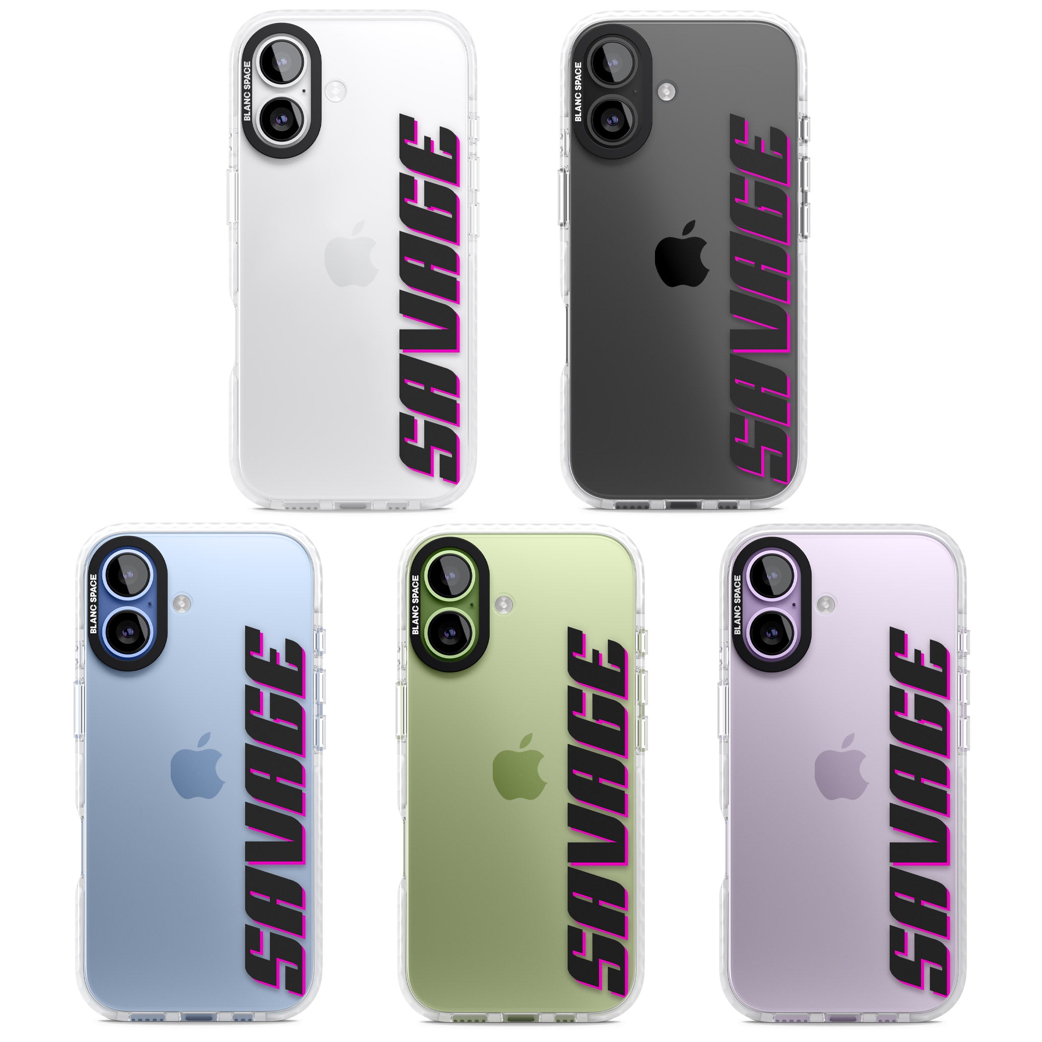 Personalised Cool Vertical Name iPhone 17 Impact Clear Phone Case APT Impact Protection