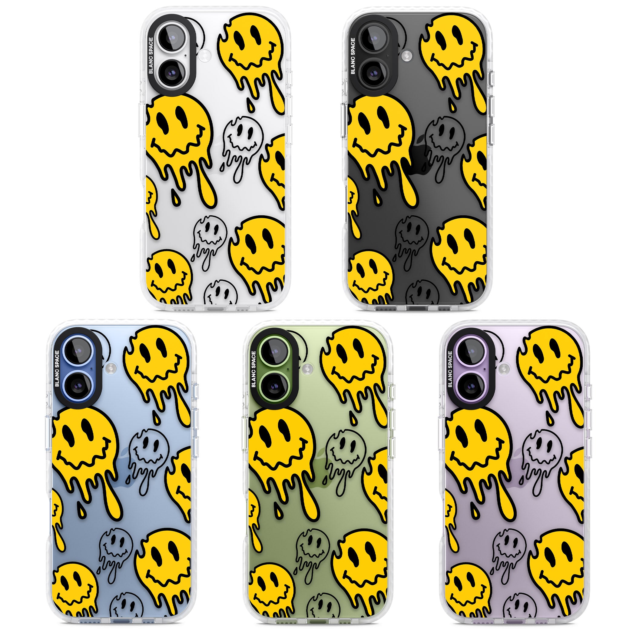 Face Melt iPhone 17 Impact Clear Phone Case APT Impact Protection