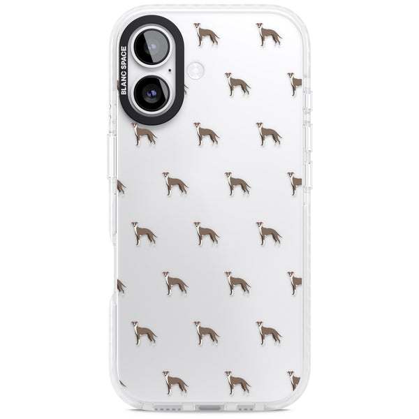 Whippet Dog Pattern Clear