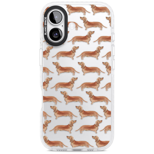 Dachshund Watercolor Dog Pattern