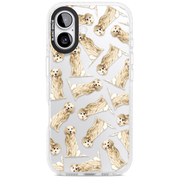 Golden Retriever Watercolor Pattern