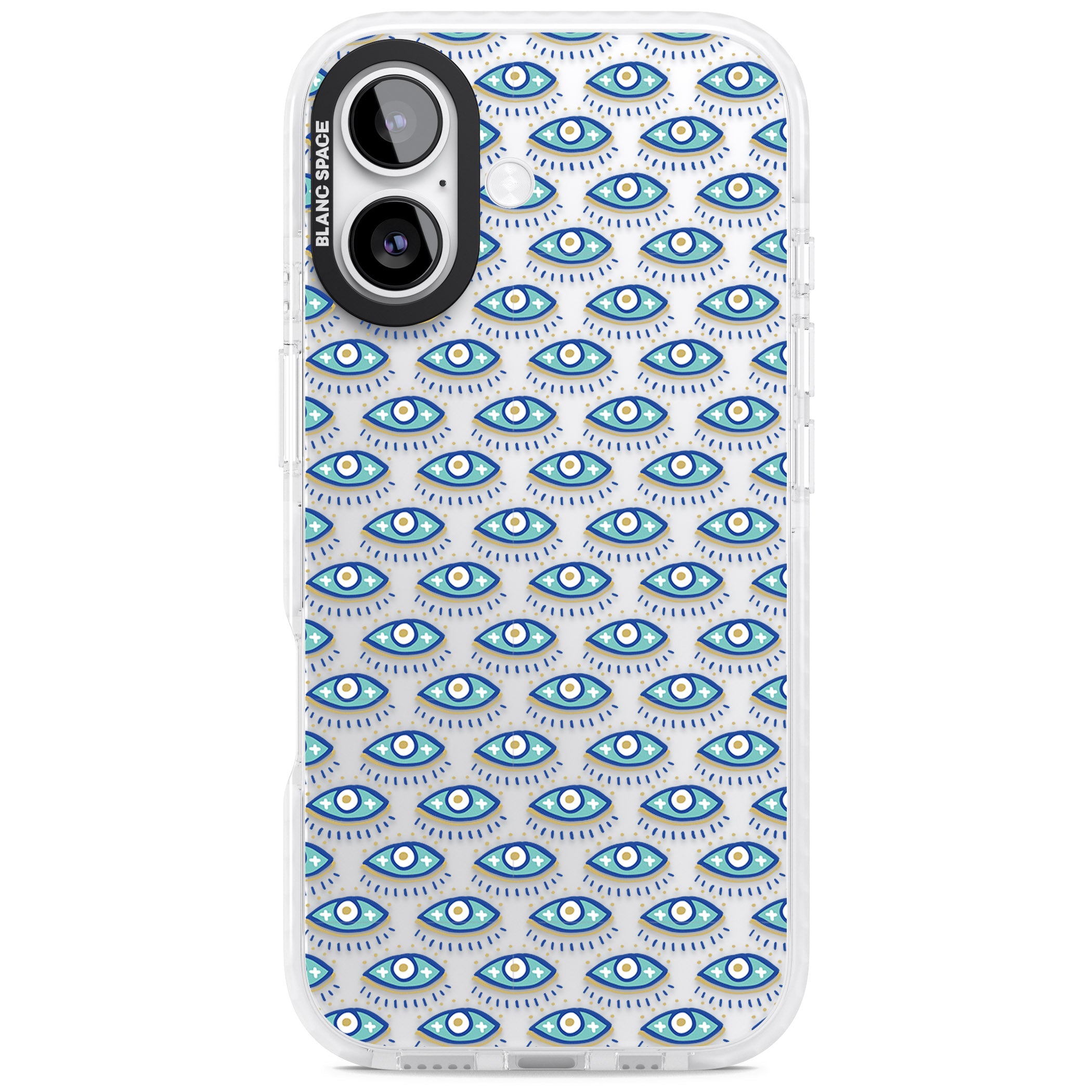 Psychedelic Eyes Pattern Color iPhone 17 Impact Clear Phone Case