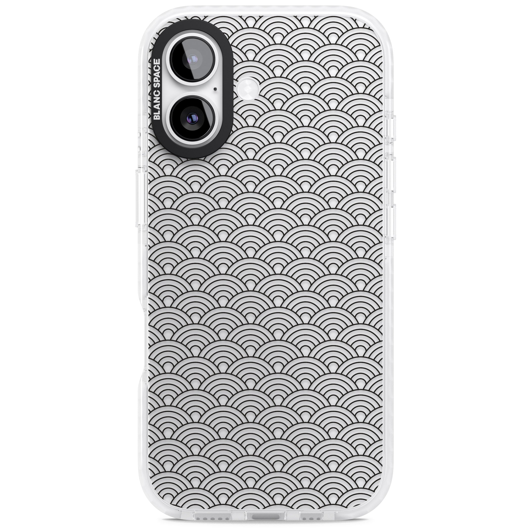 Scalloped Waves iPhone 17 Impact Clear Phone Case