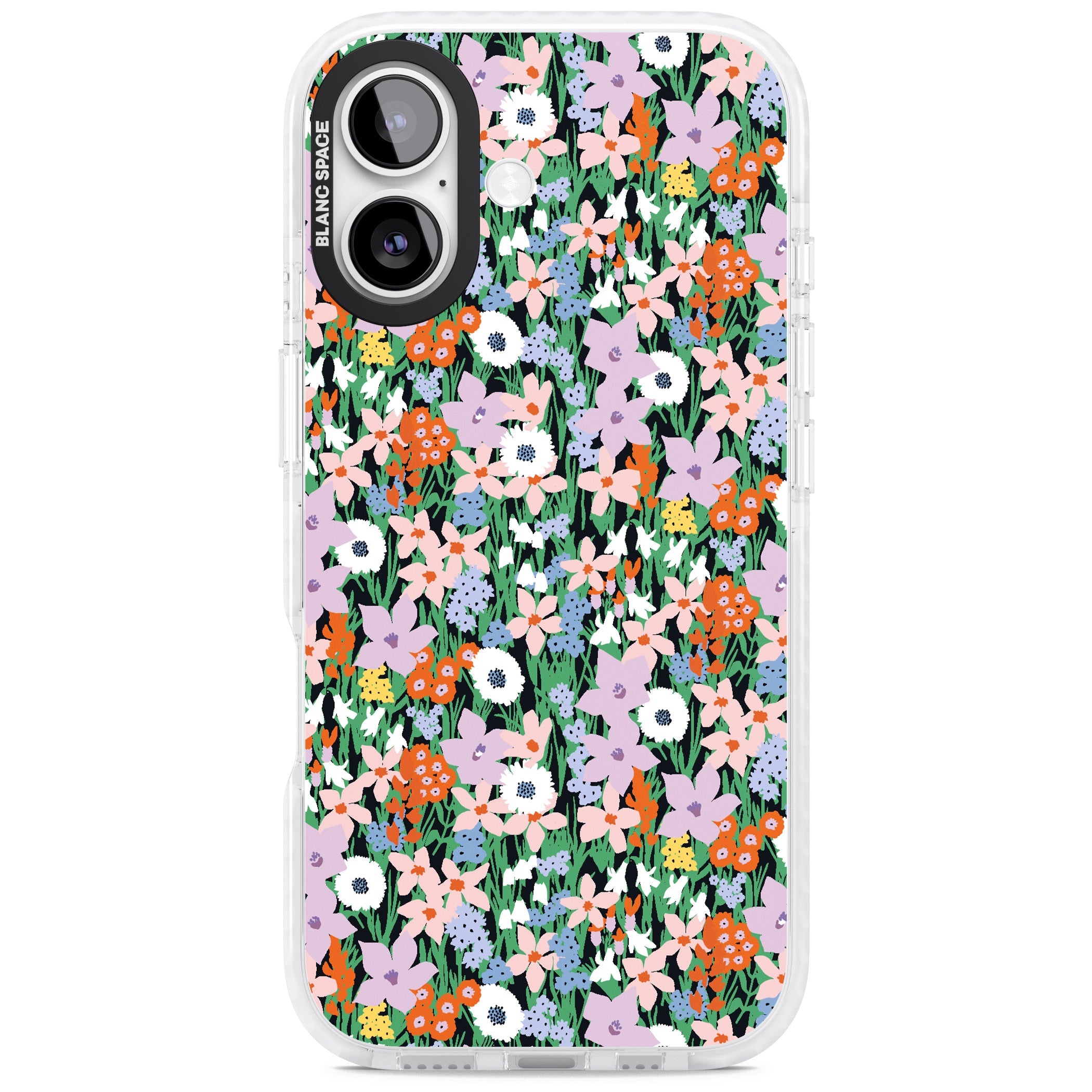 Jazzy Floral Mix iPhone 17 Impact Clear Phone Case