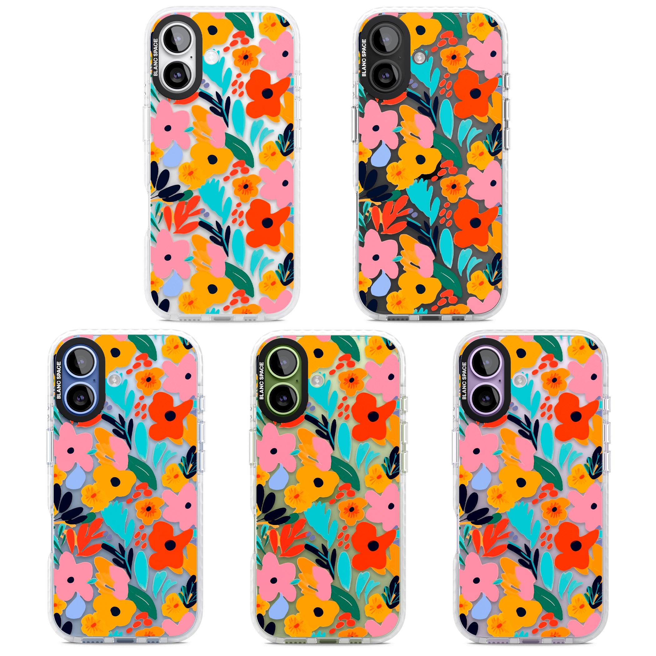 Floral Fiesta iPhone 17 Impact Clear Phone Case APT Impact Protection