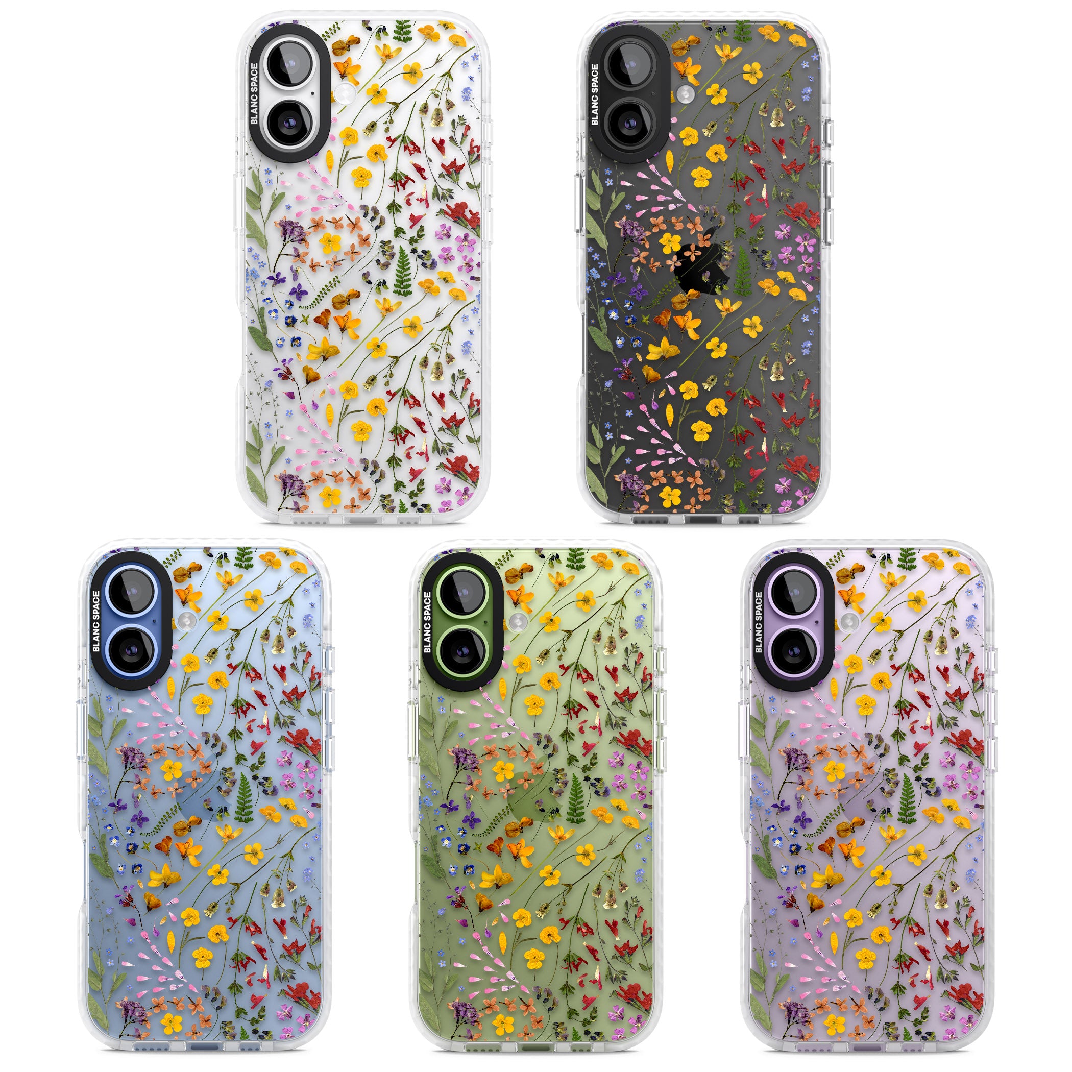 Wildflower iPhone 17 Impact Clear Phone Case APT Impact Protection