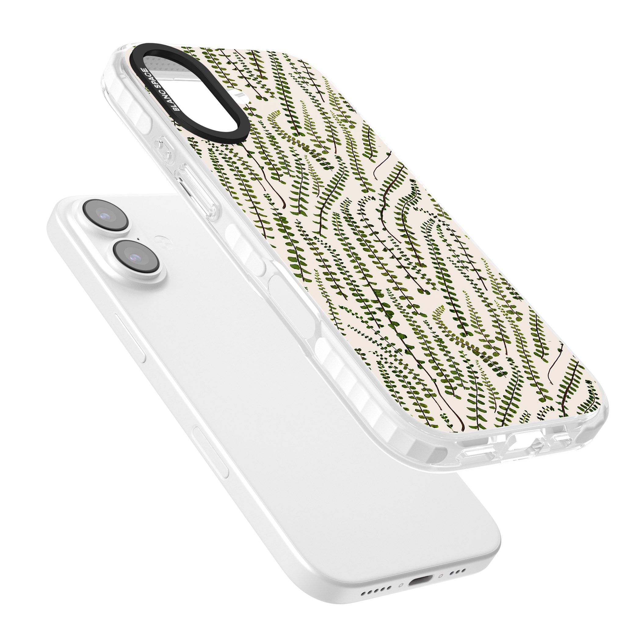 Fern Leaf Pattern iPhone 17 Impact Clear Phone Case Colours