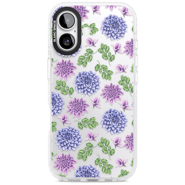 Purple Dahlias Floral