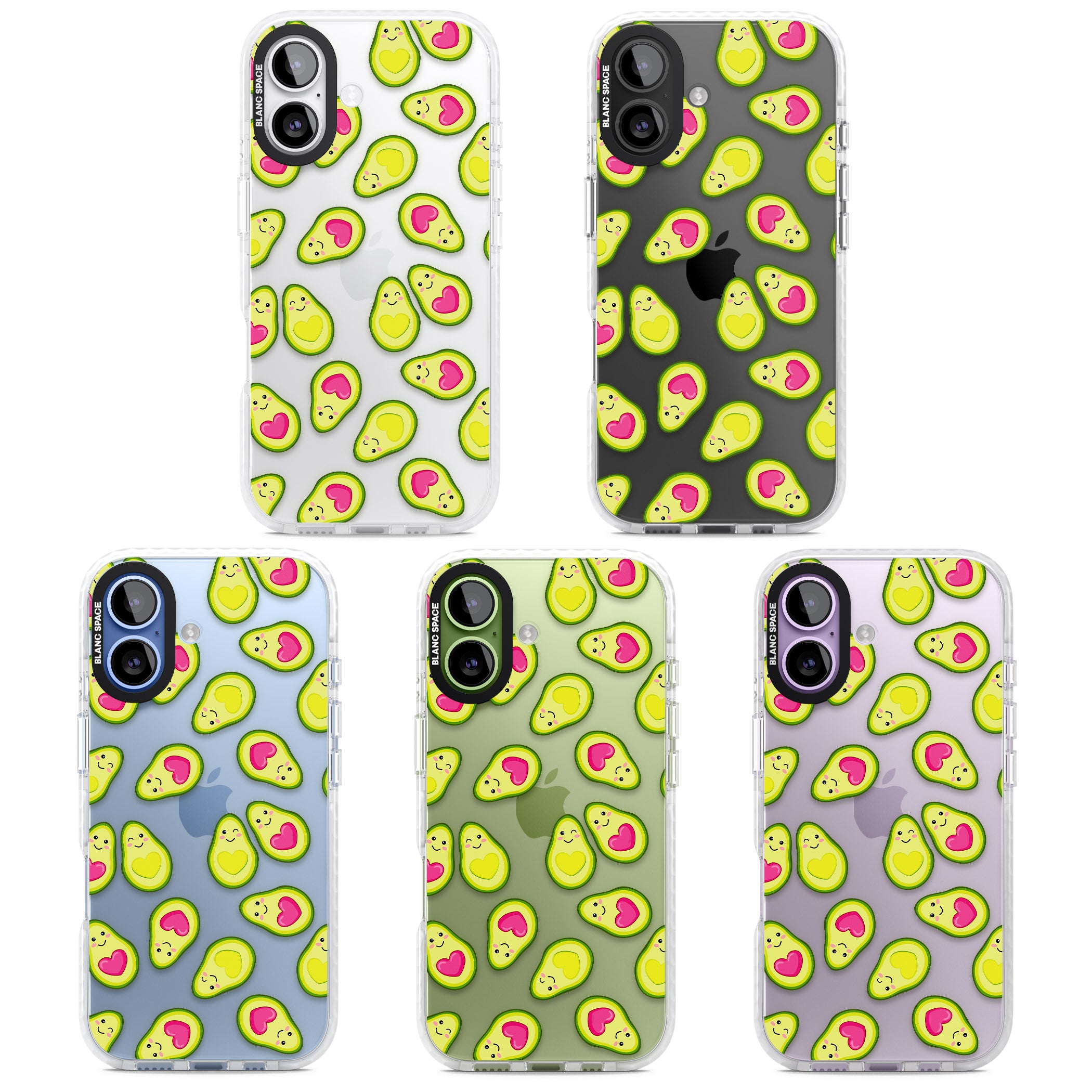 Avocado Love iPhone 17 Impact Clear Phone Case APT Impact Protection