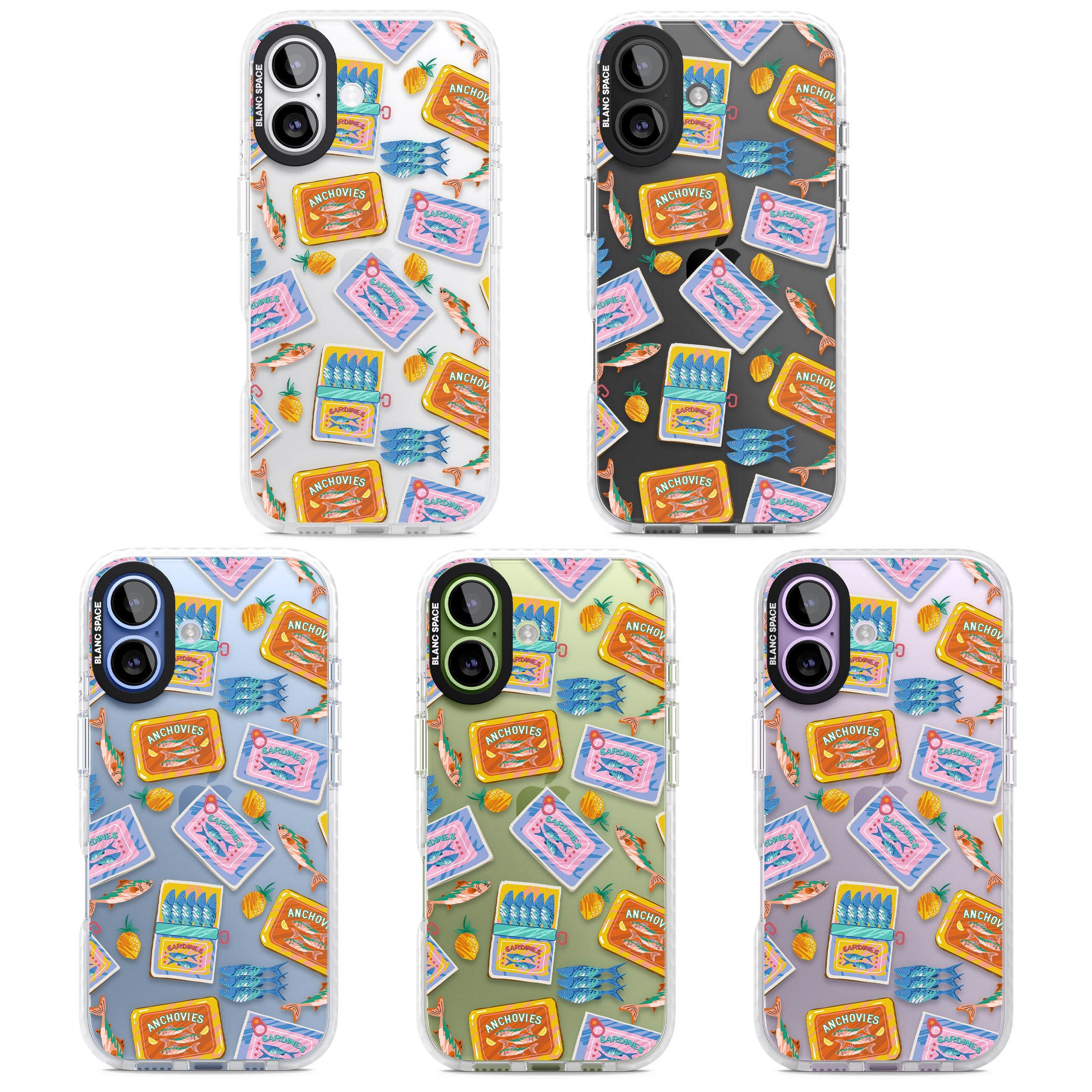 Sardines & Anchovies iPhone 17 Impact Clear Phone Case APT Impact Protection