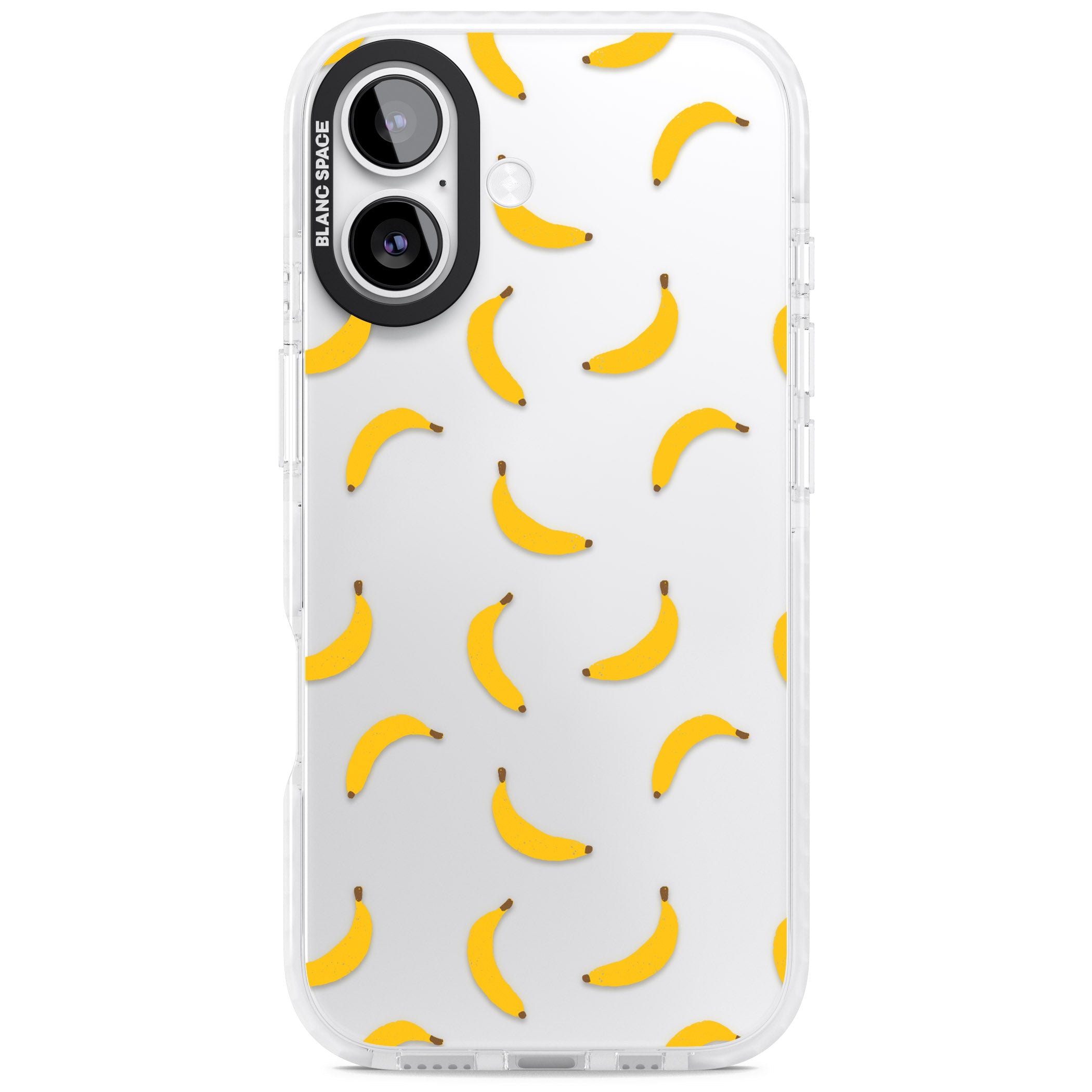 Banana Pattern iPhone 17 Impact Clear Phone Case