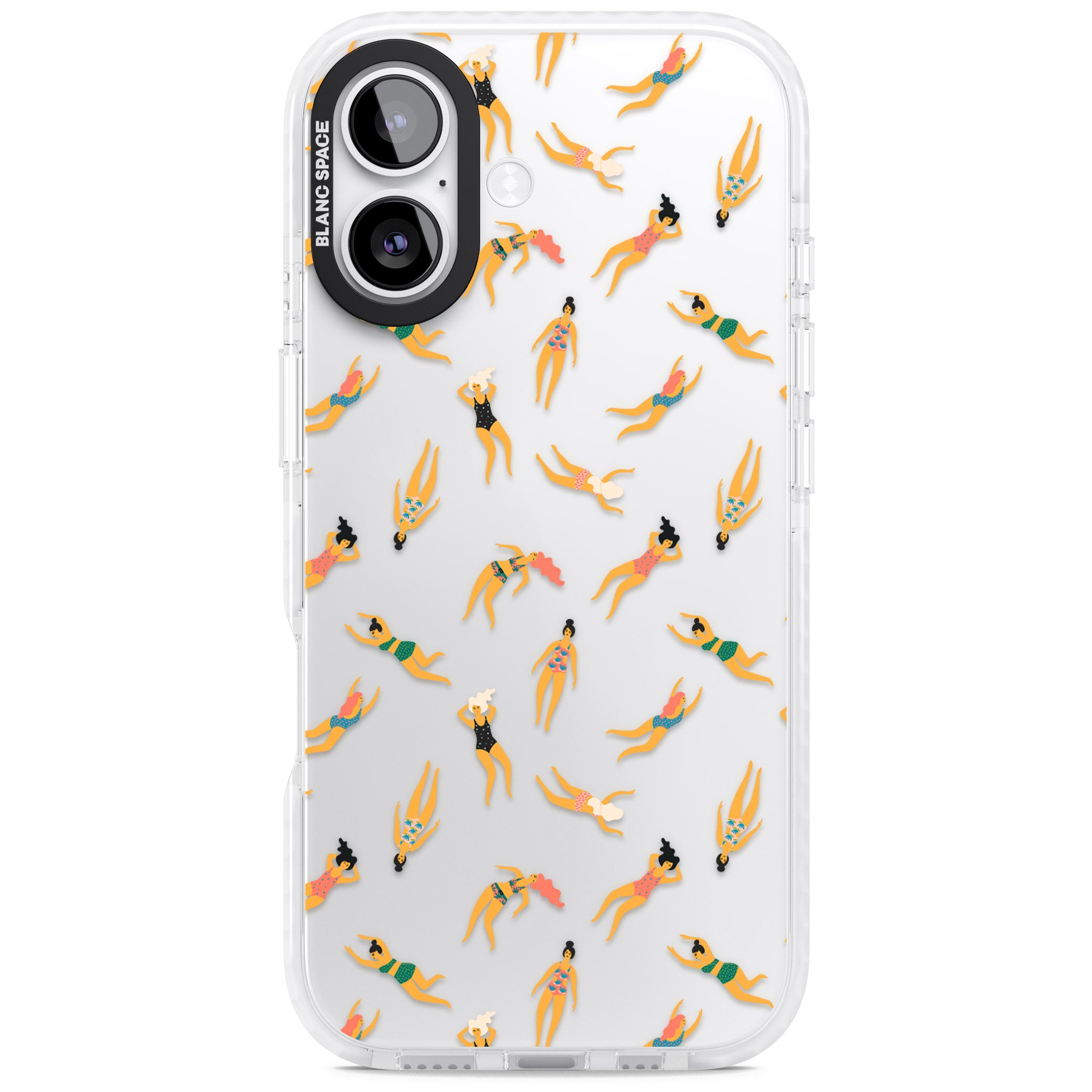 Poolside Pattern iPhone 17 Impact Clear Phone Case