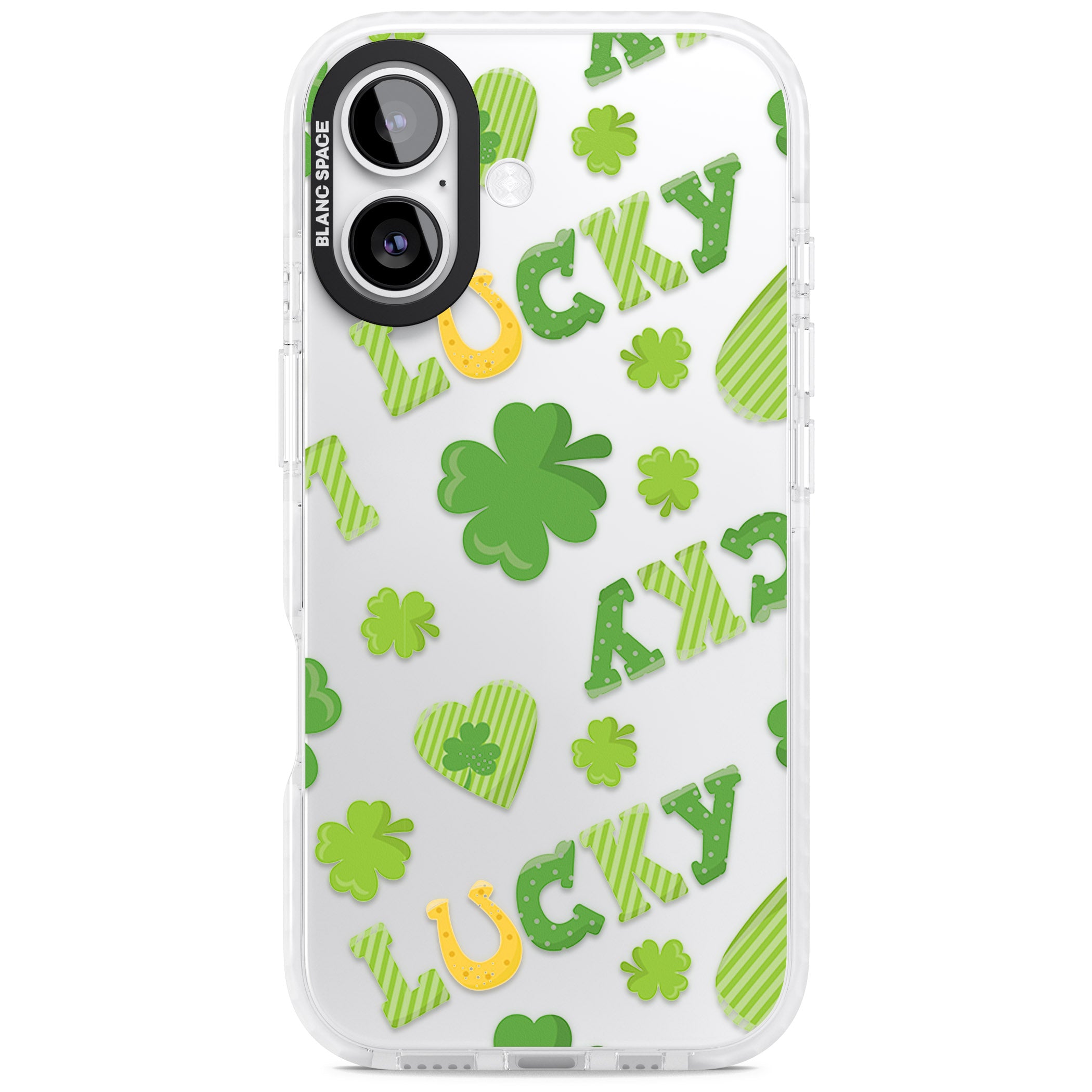 Lucky Irish Clover iPhone 17 Impact Clear Phone Case