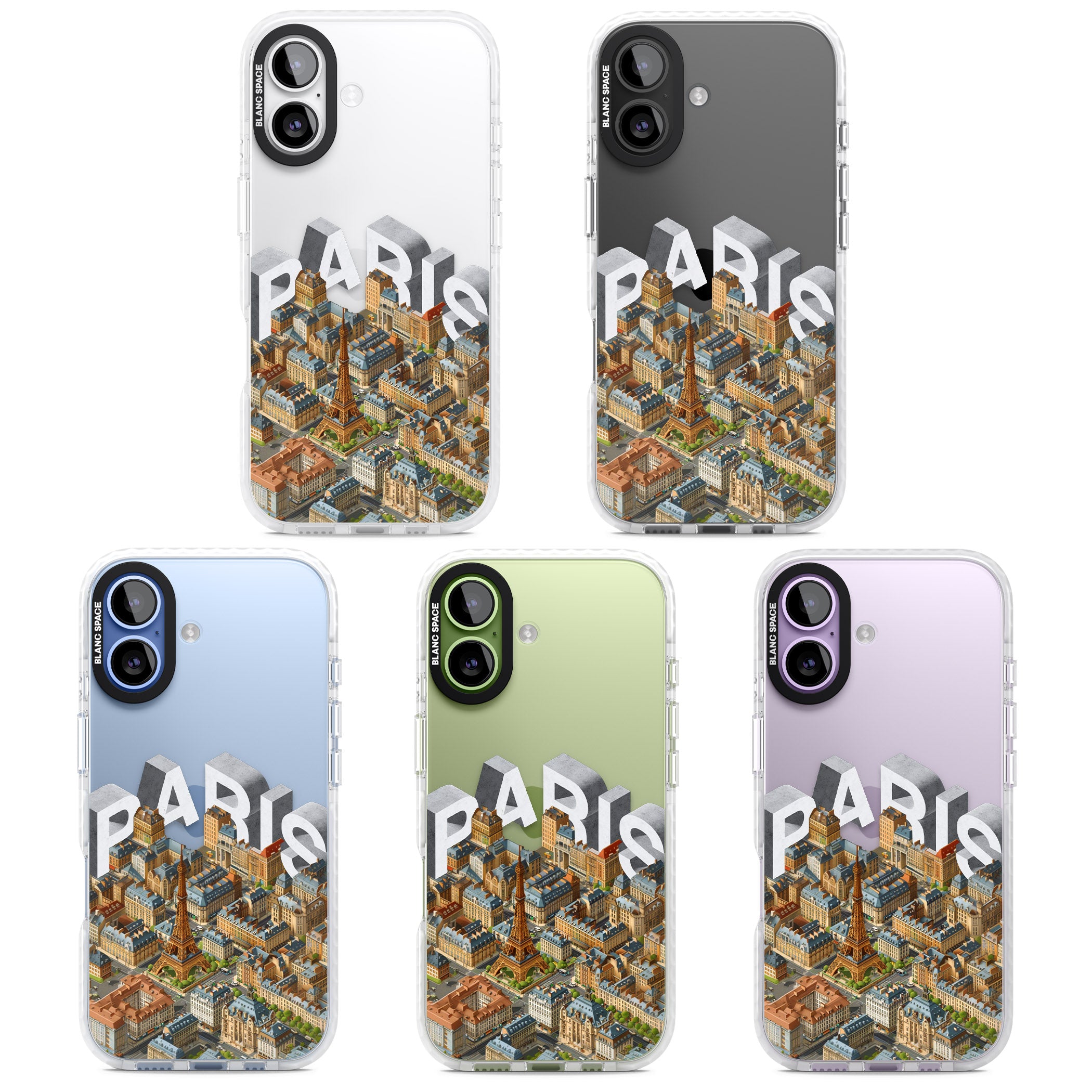 Paris iPhone 17 Impact Clear Phone Case APT Impact Protection
