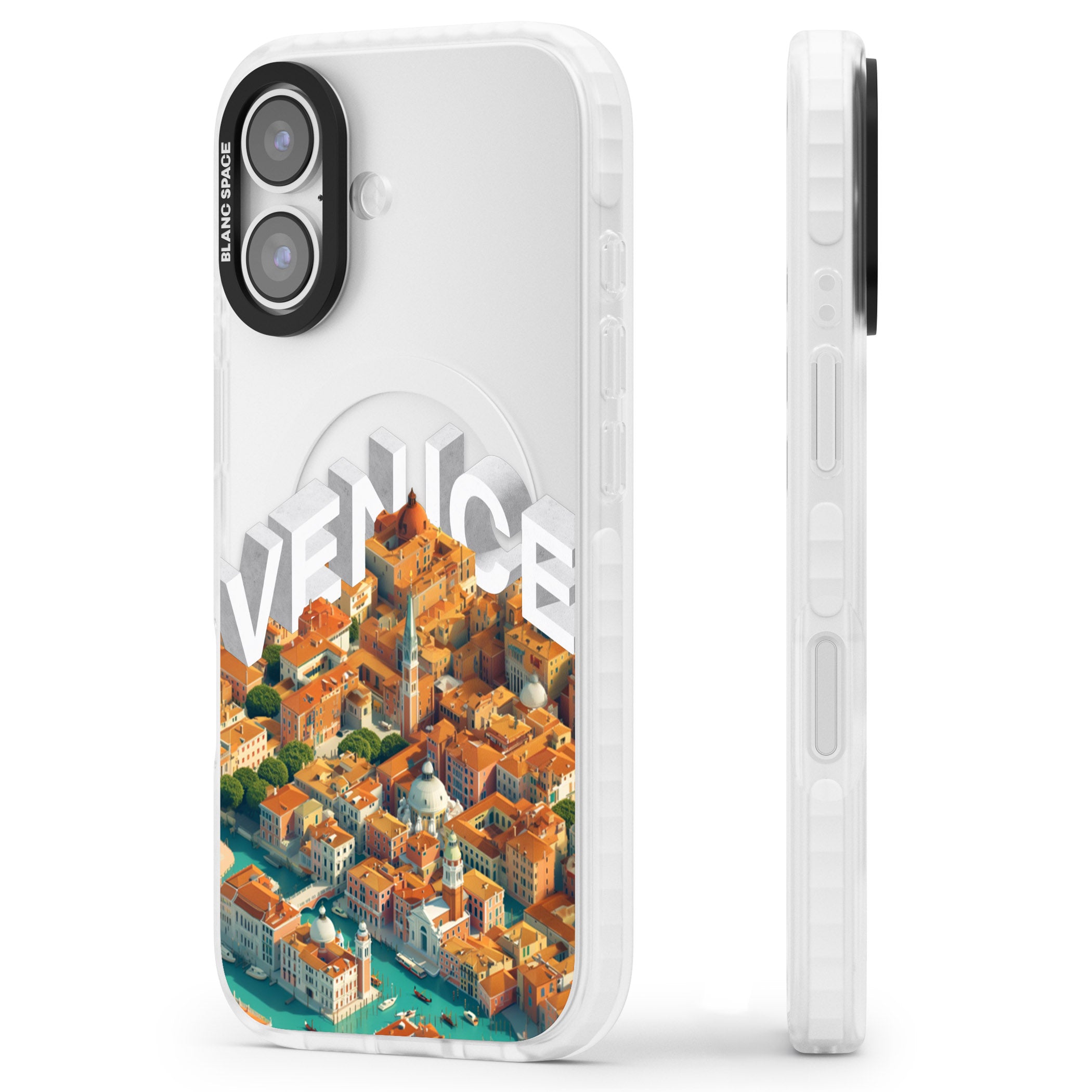 Venice iPhone 17 Impact Clear Phone Case Side Profile