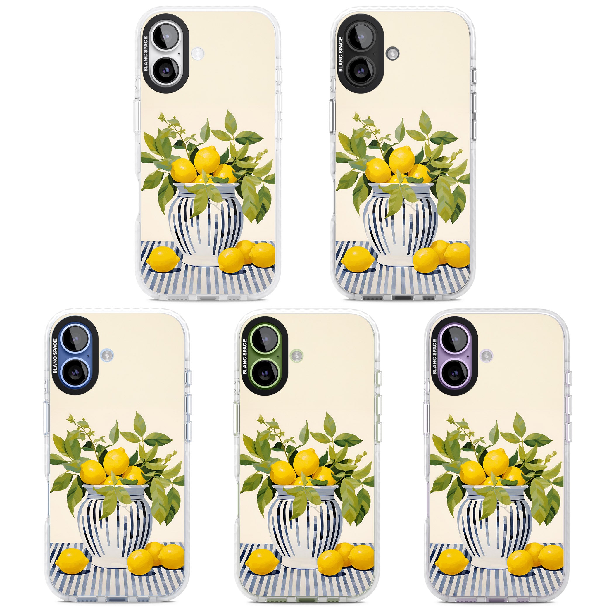 Lemon Plant Vase iPhone 17 Impact Clear Phone Case APT Impact Protection