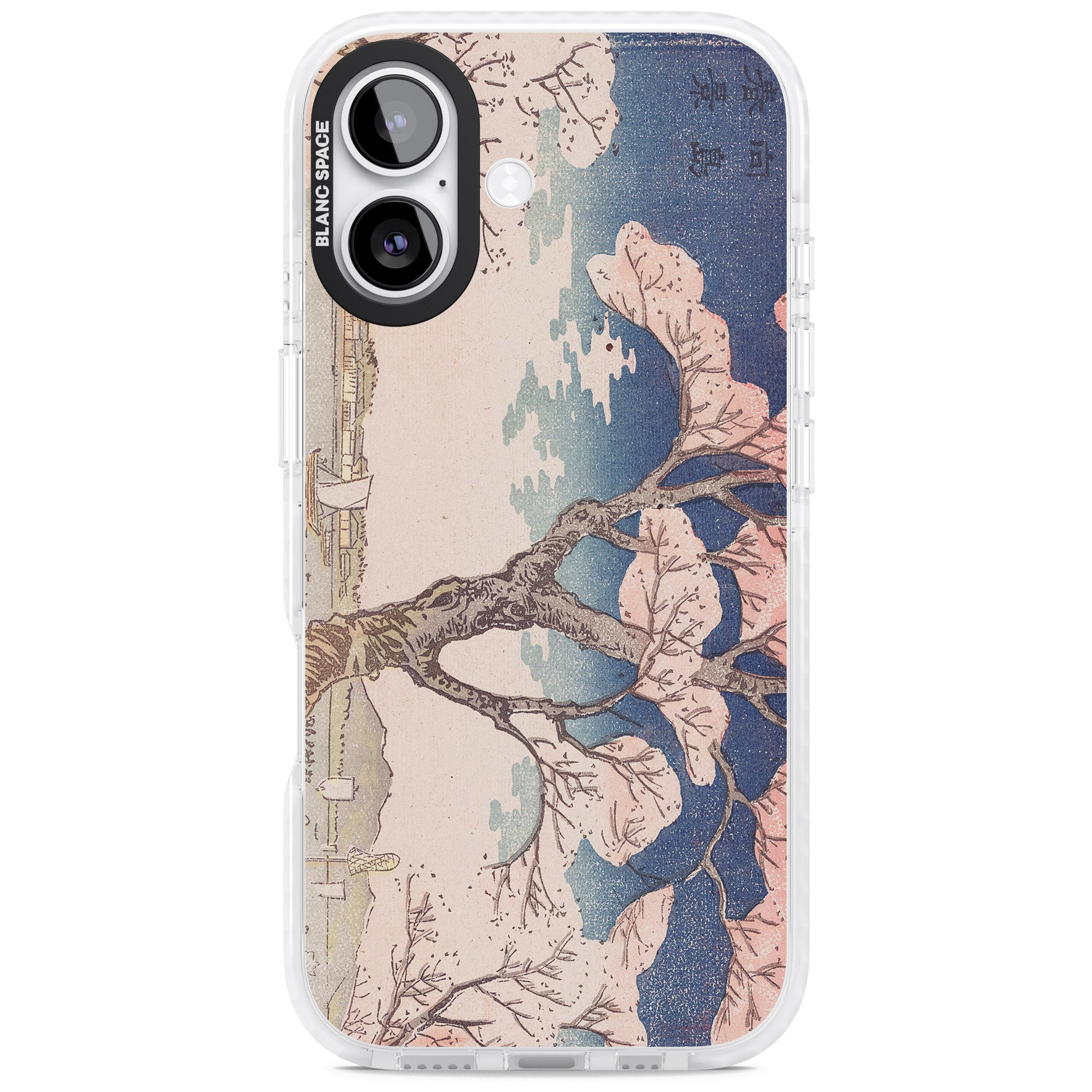 Vintage Japanese Illustrations Cherry Tree iPhone 17 Impact Clear Phone Case