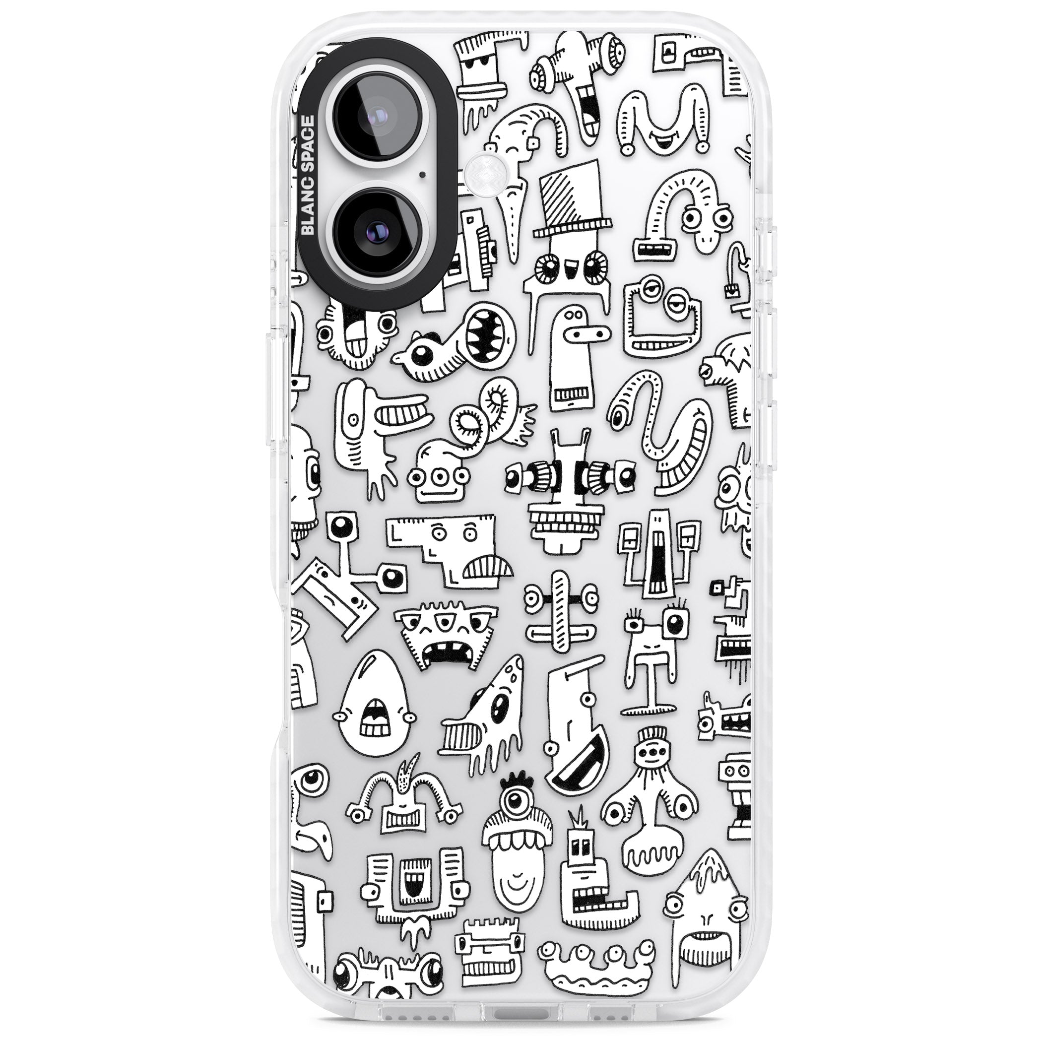 Weird Friends iPhone 17 Impact Clear Phone Case