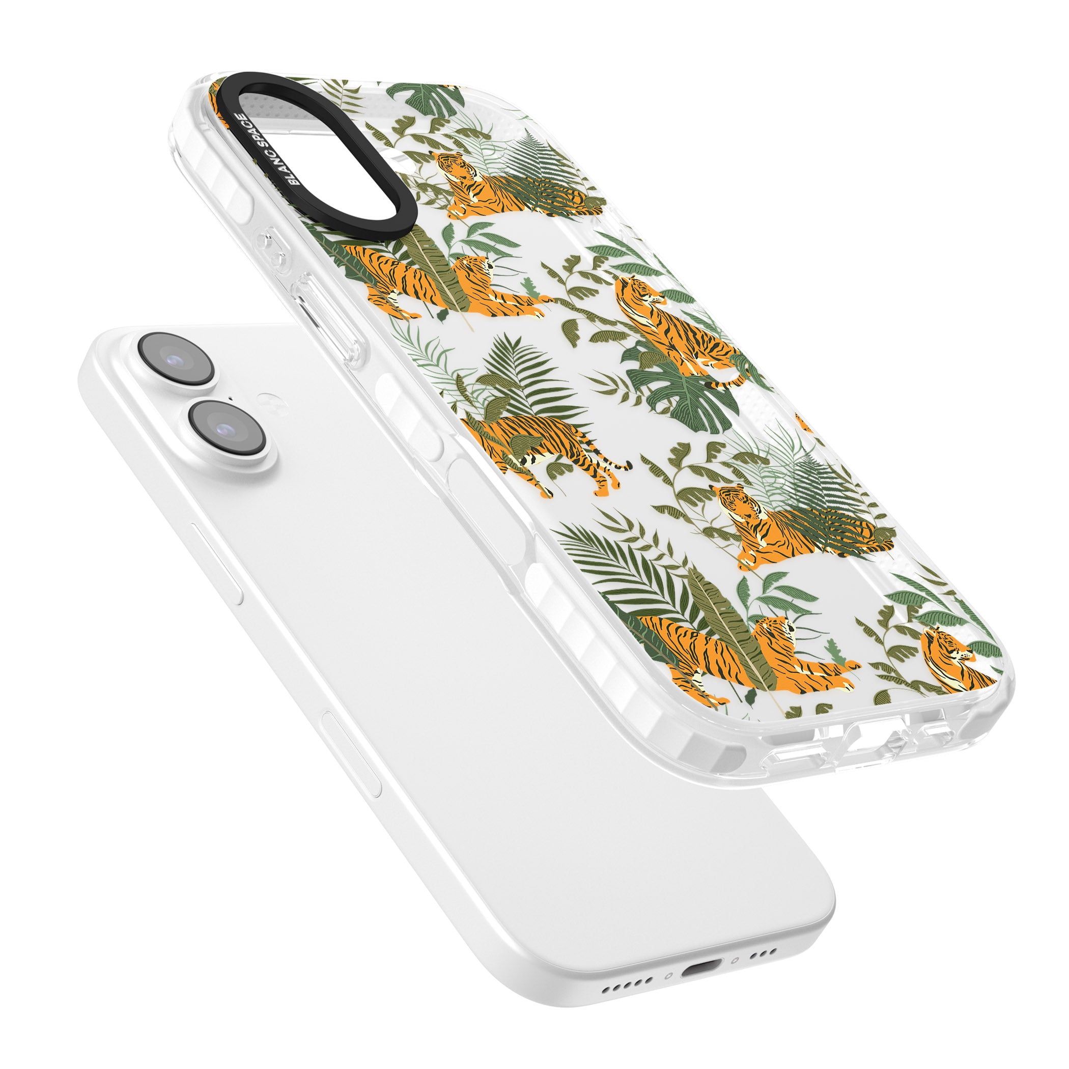 Tiger & Fern Jungle iPhone 17 Impact Clear Phone Case Colours