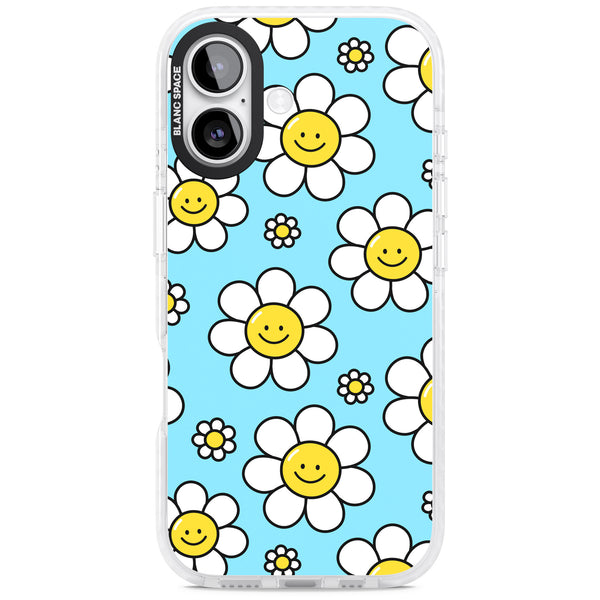 Daisy Faces Kawaii Pattern