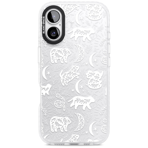 Forest Animal Silhouettes: White/Clear