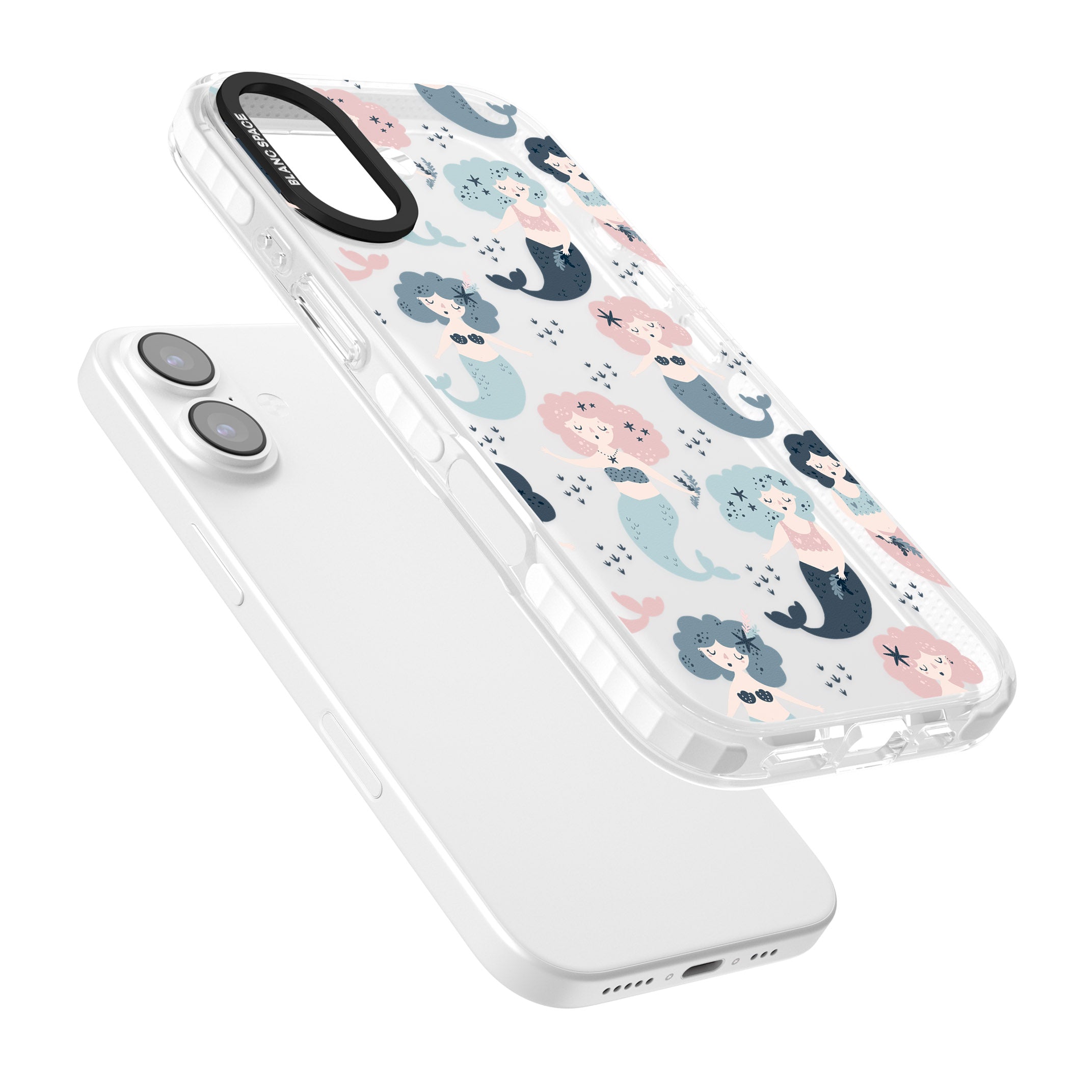 Pastel Mermaids iPhone 17 Impact Clear Phone Case Colours