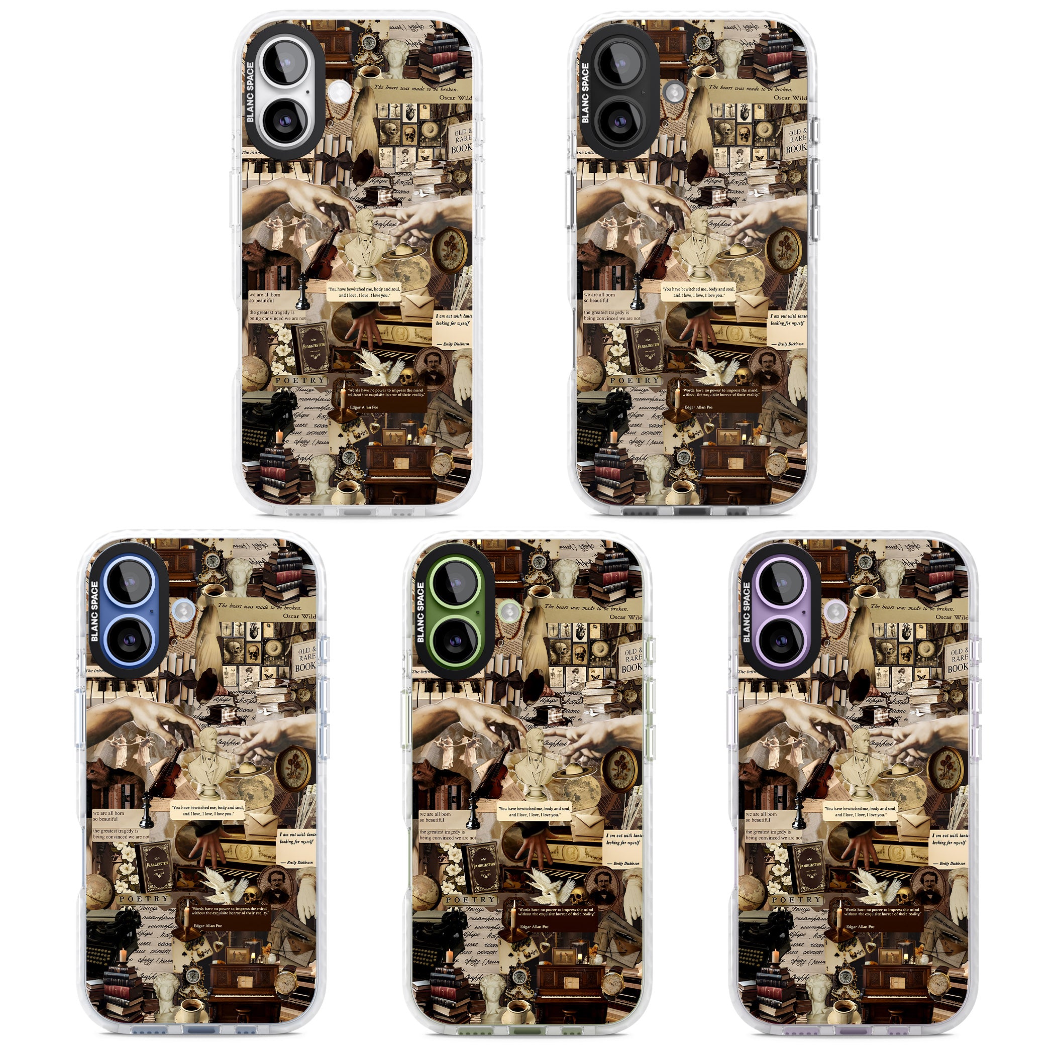 Antique Collage iPhone 17 Impact Pro Clear Phone Case APT Impact Protection