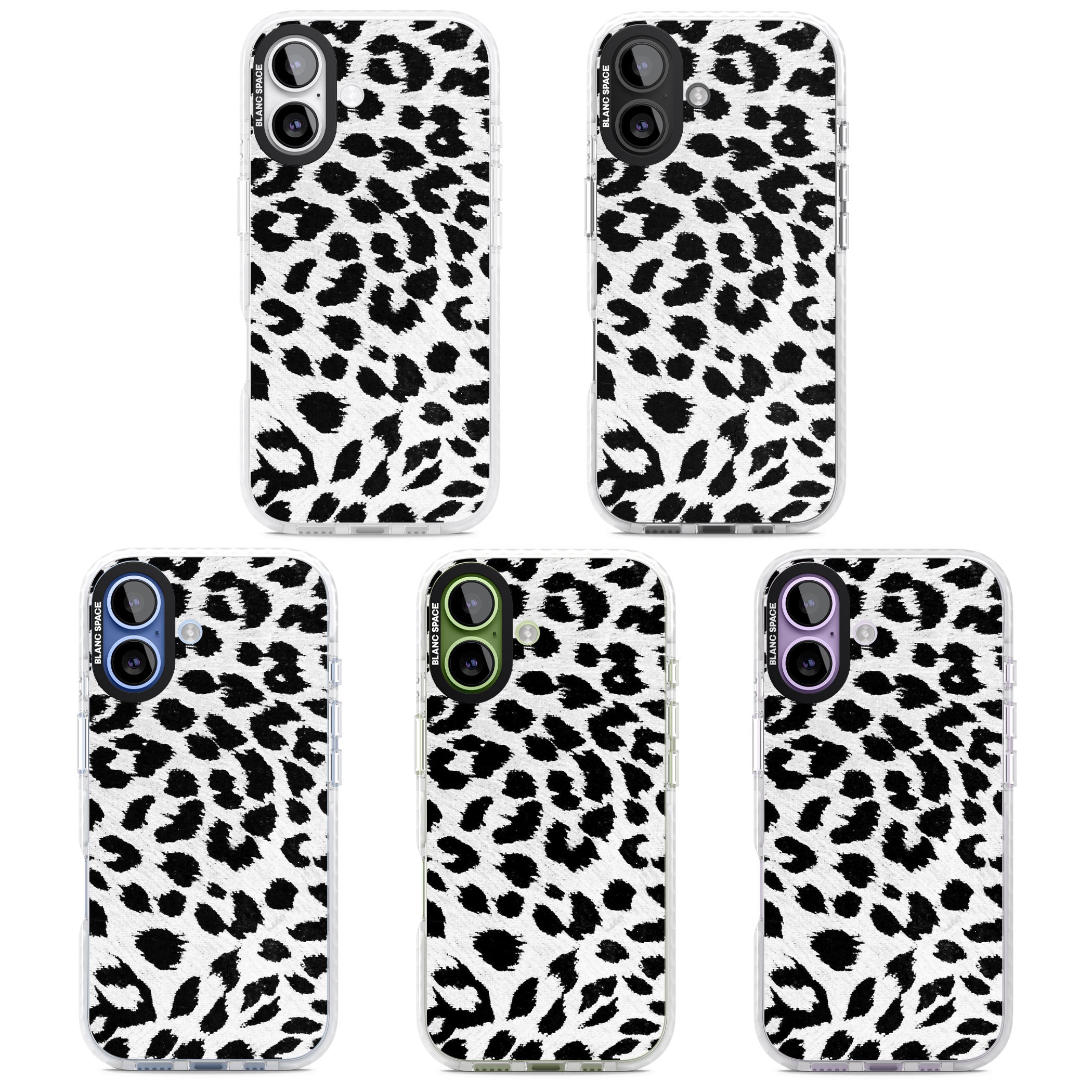 Rar Leopard Print White iPhone 17 Impact Pro Clear Phone Case APT Impact Protection