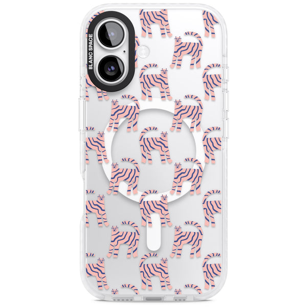 Pink And Blue Cat Pattern