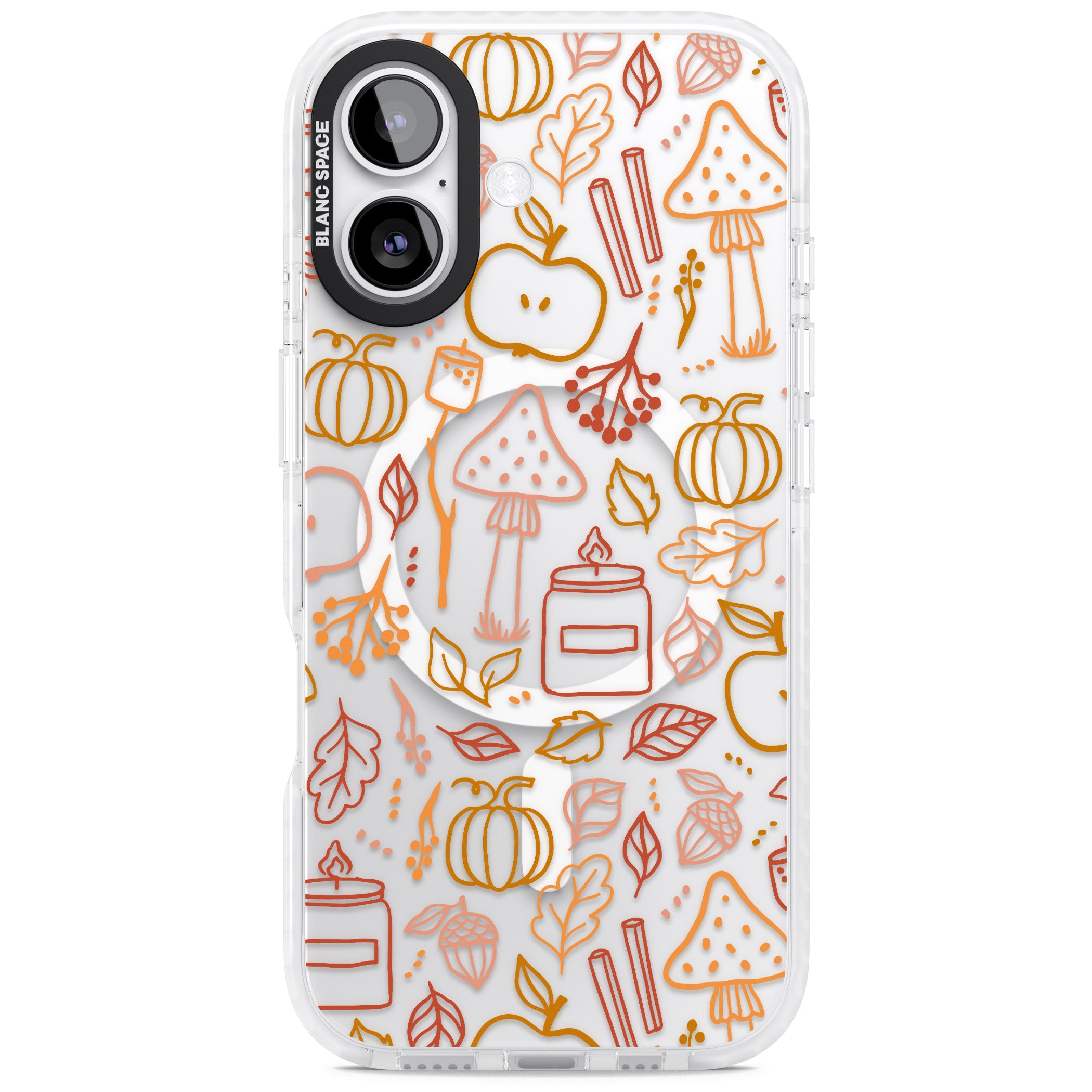 Autumn Line Pattern iPhone 17 Impact Pro Clear Phone Case