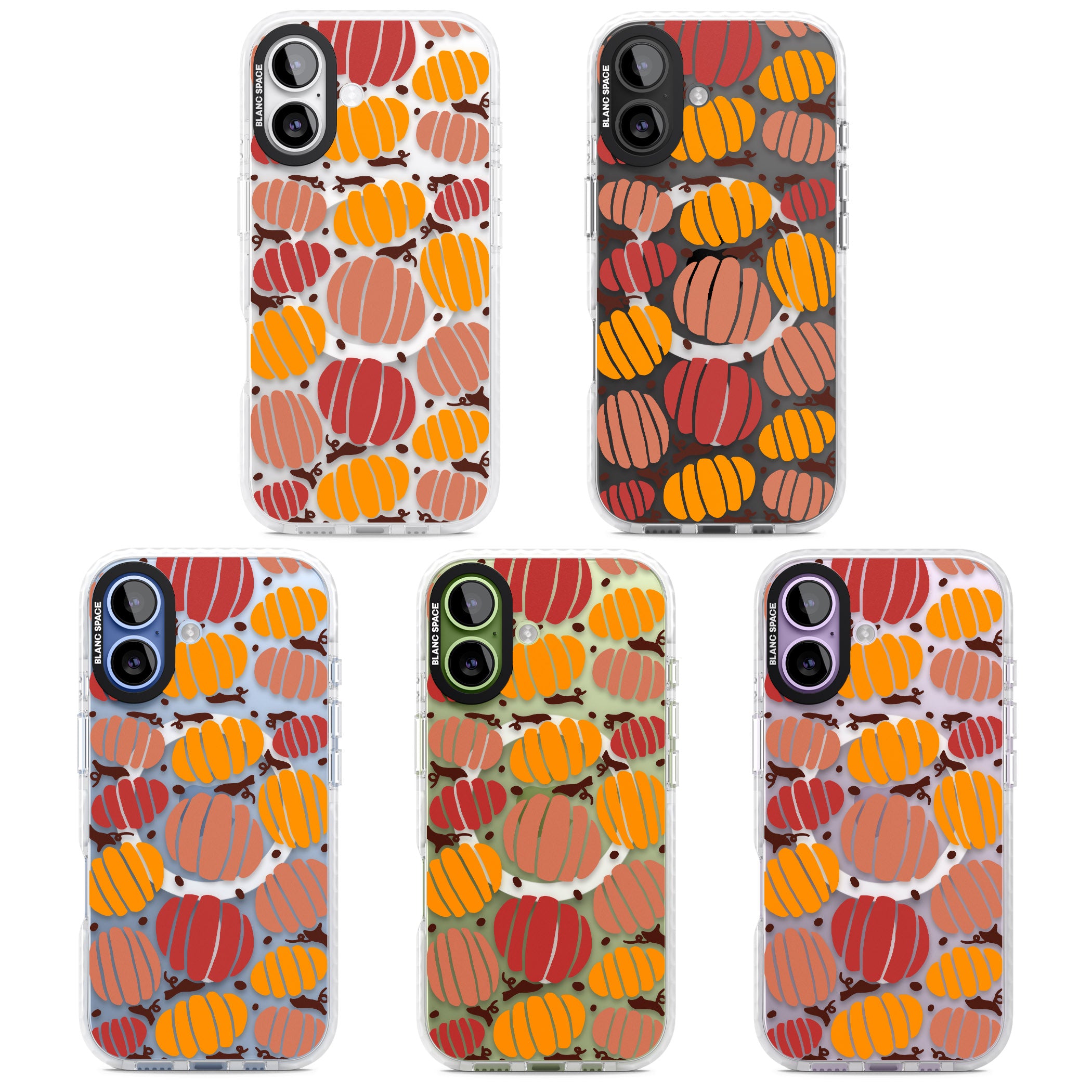 Autumn Pumpkin Patch iPhone 17 Impact Pro Clear Phone Case APT Impact Protection
