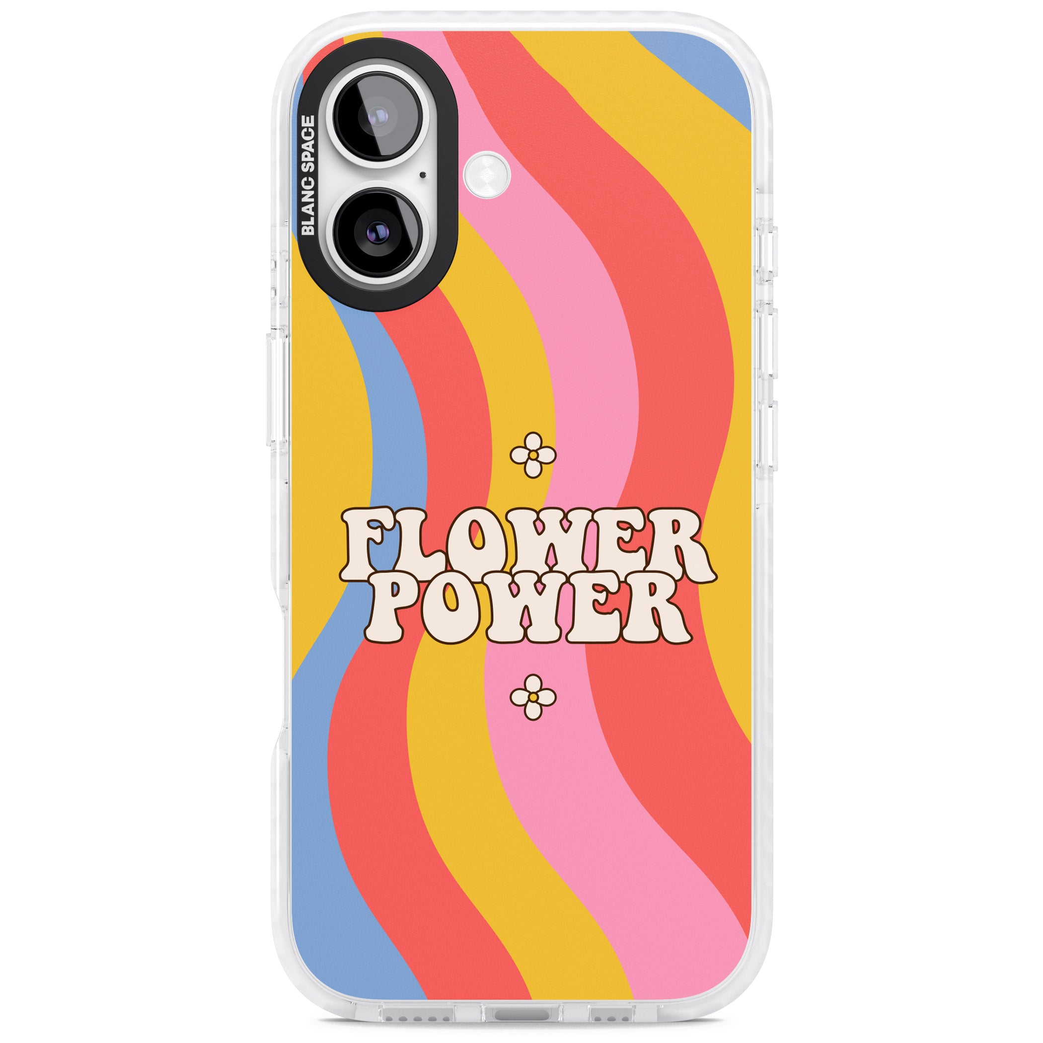 Melting Flower Power iPhone 17 Impact Pro Clear Phone Case