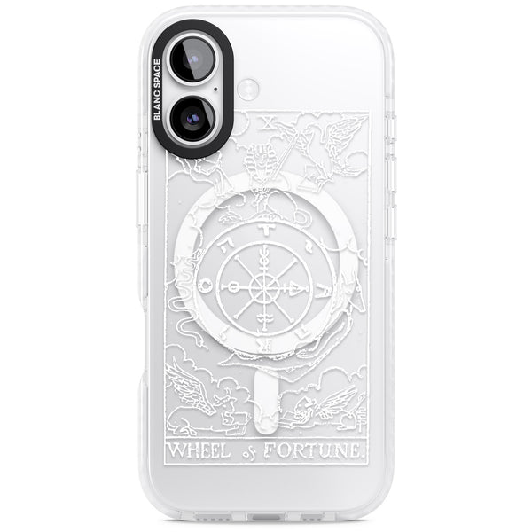 Personalised Wheel Of Fortune Tarot Card (White)
