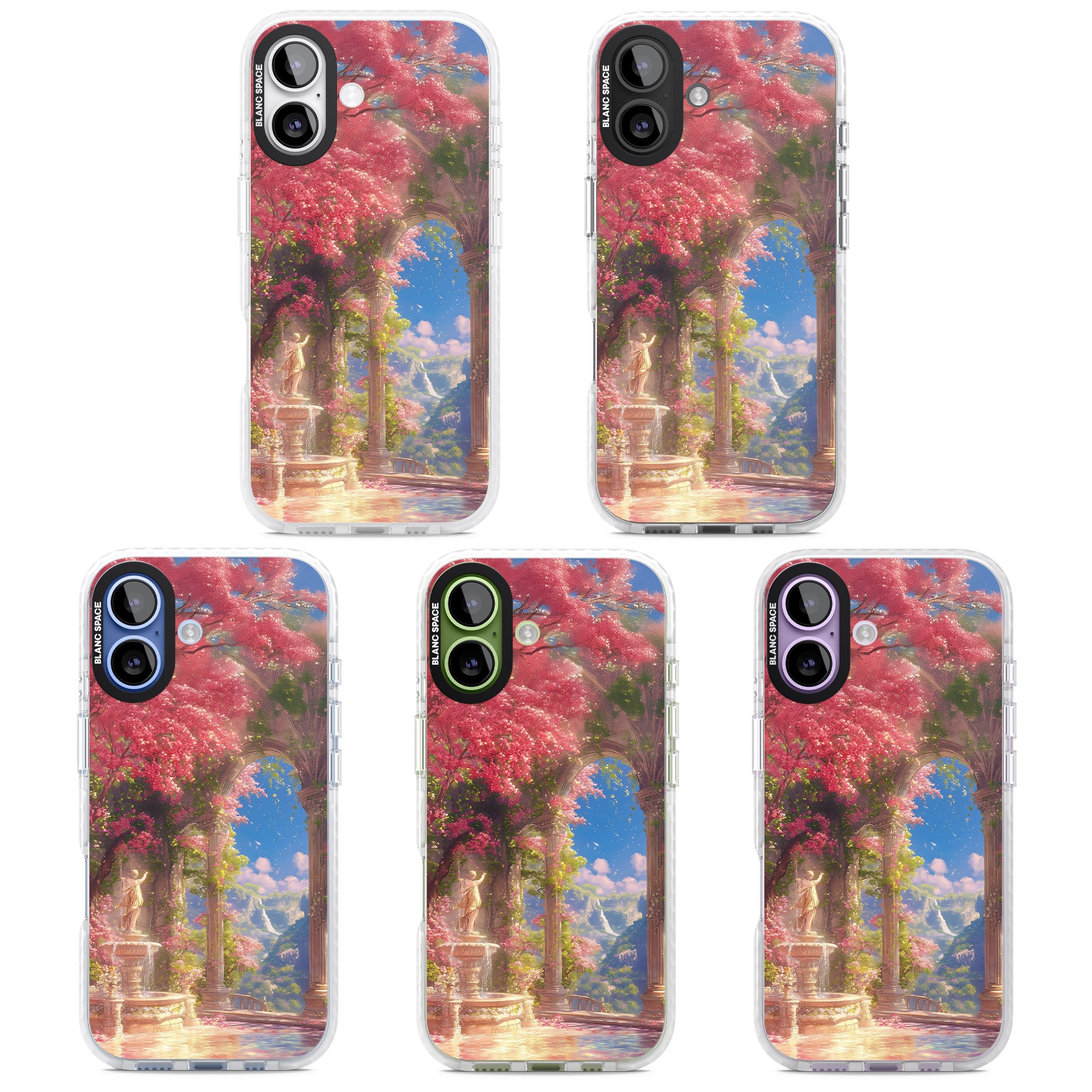 Castle Blossom iPhone 17 Impact Pro Clear Phone Case APT Impact Protection