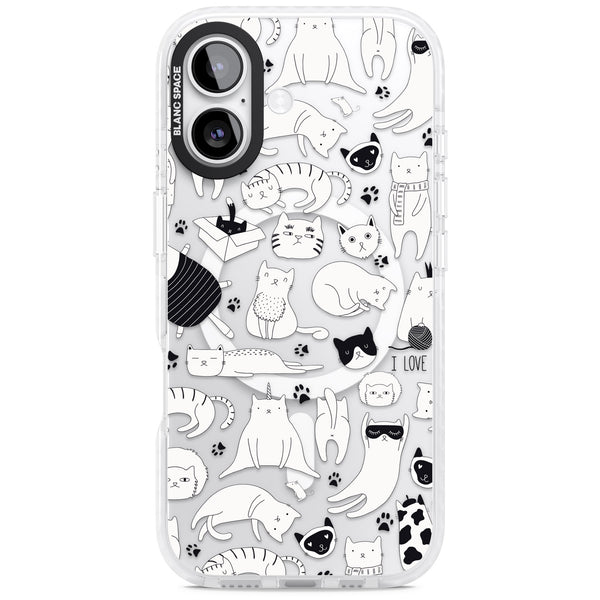 Cartoon Cats (Black & White)