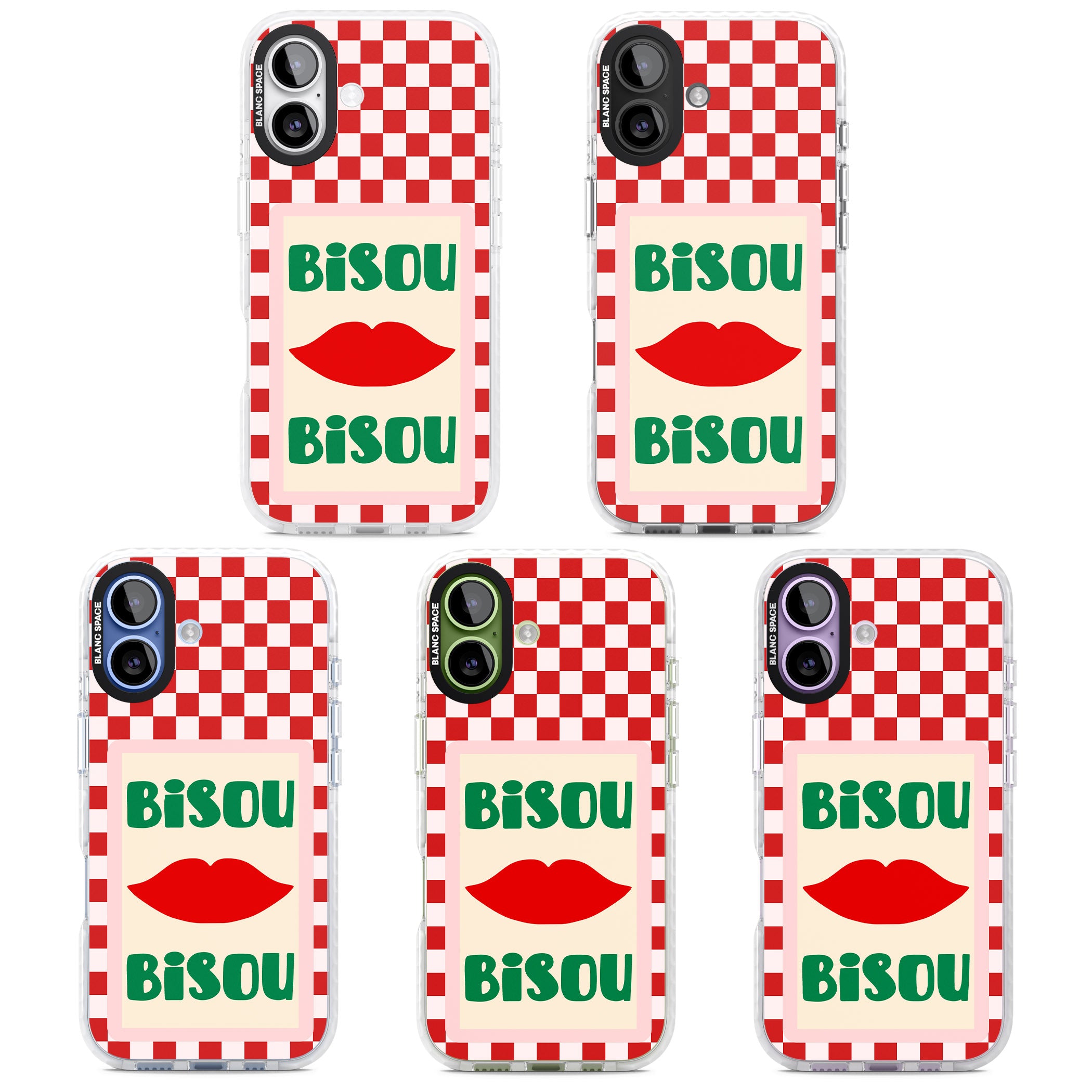 Bisou iPhone 17 Impact Pro Clear Phone Case APT Impact Protection