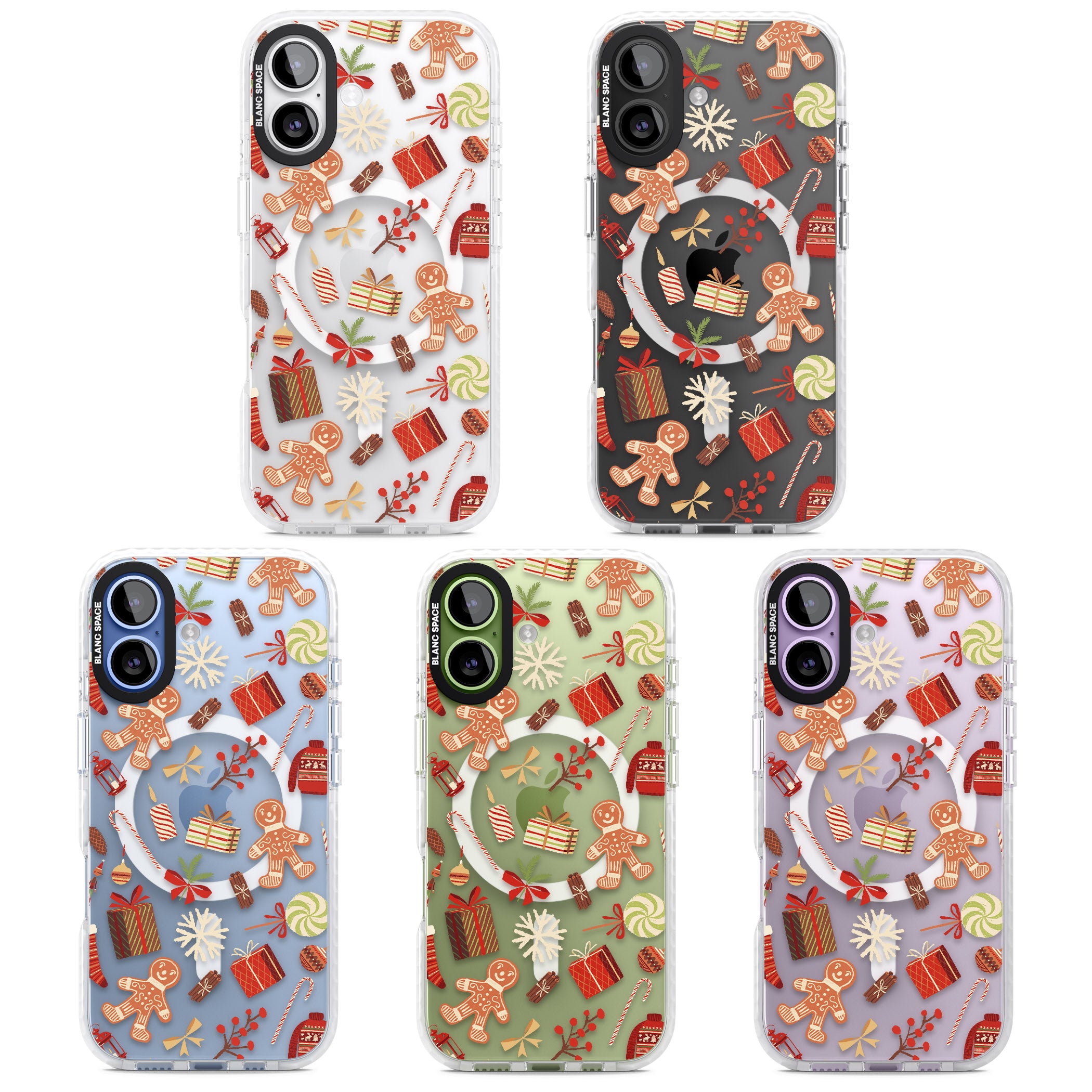 Christmas Assortments iPhone 17 Impact Pro Clear Phone Case APT Impact Protection