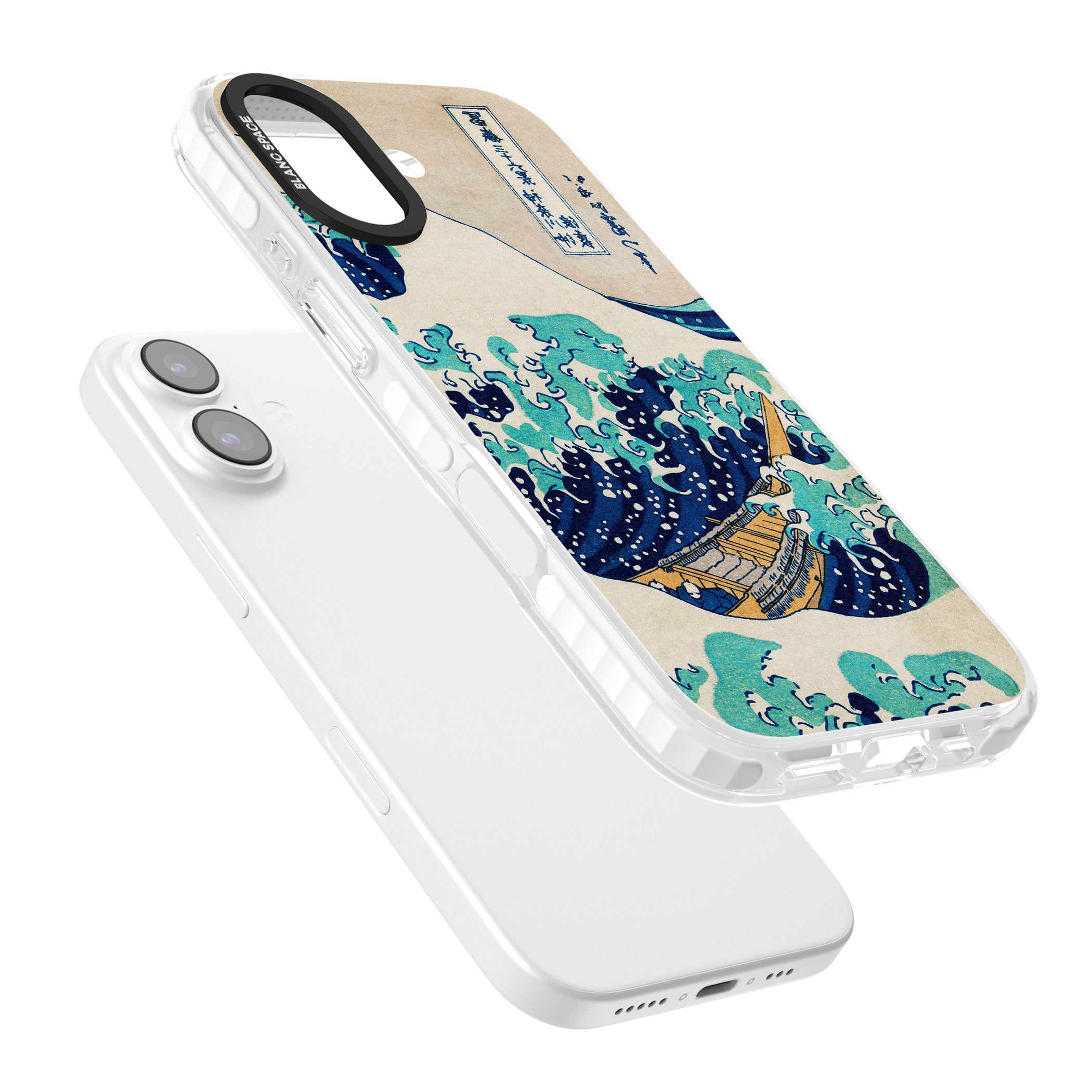 The Great Wave By Katsushika Hokusai iPhone 17 Impact Pro Clear Phone Case Colours