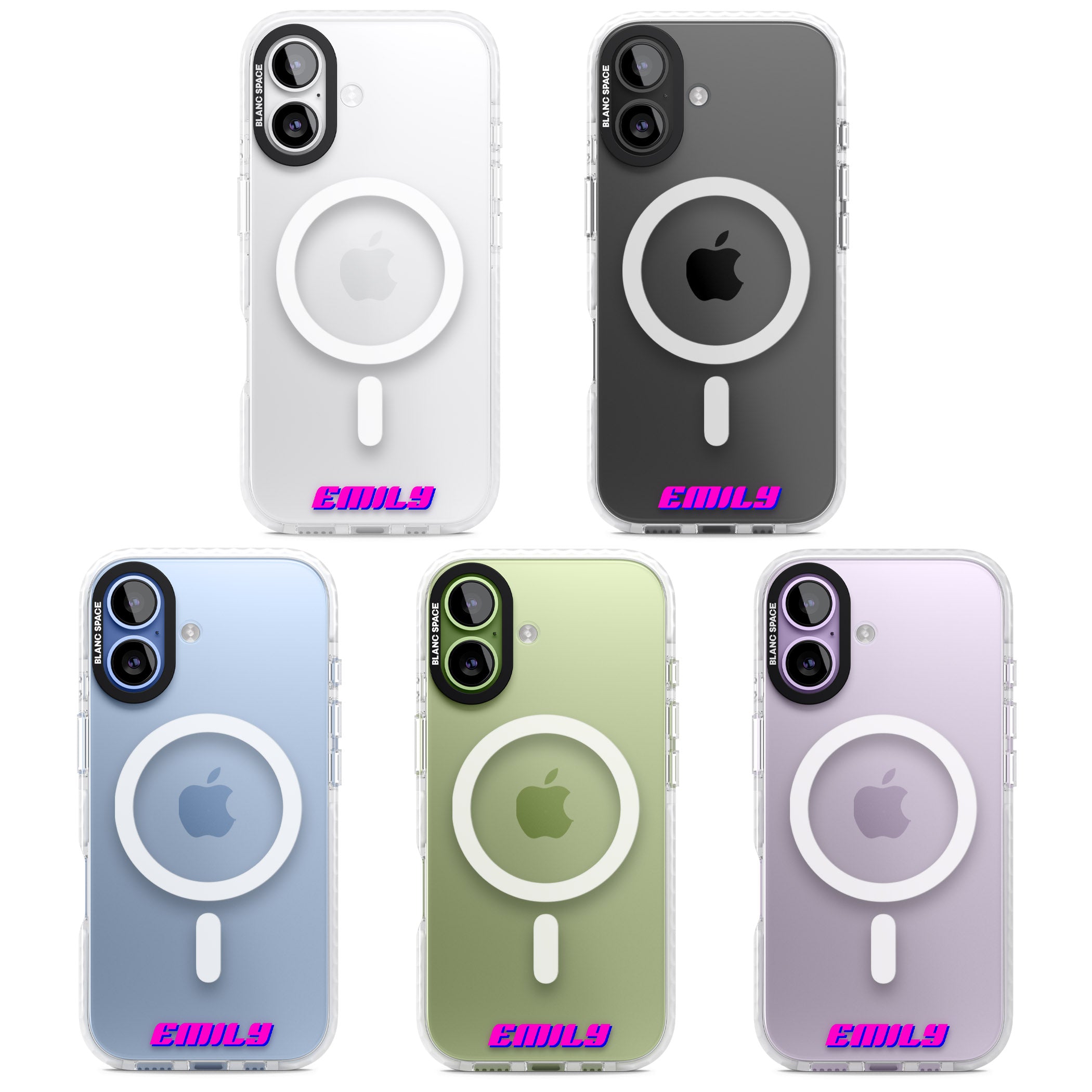 Personalised Cool Bottom Name iPhone 17 Impact Pro Clear Phone Case APT Impact Protection