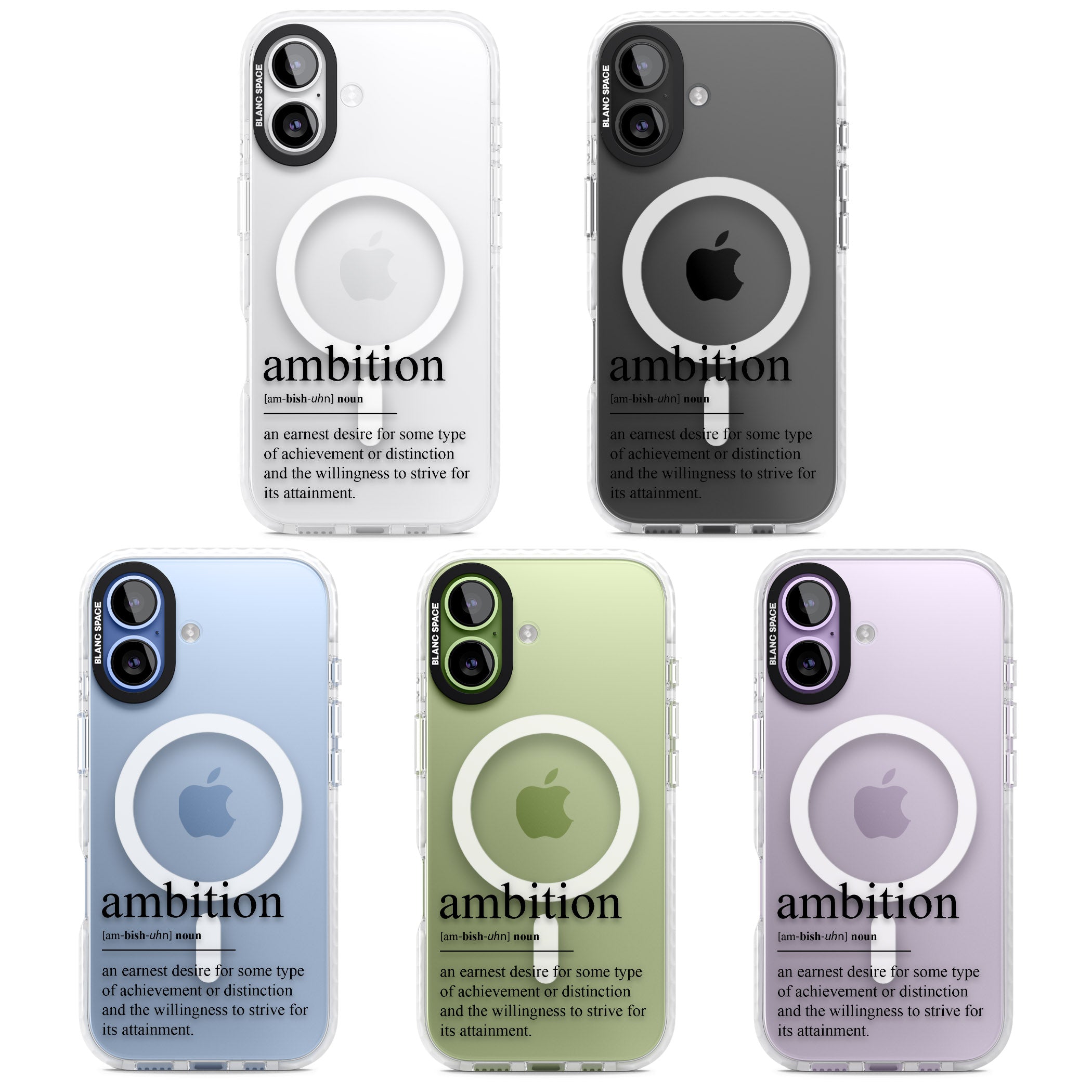 Ambition iPhone 17 Impact Pro Clear Phone Case APT Impact Protection