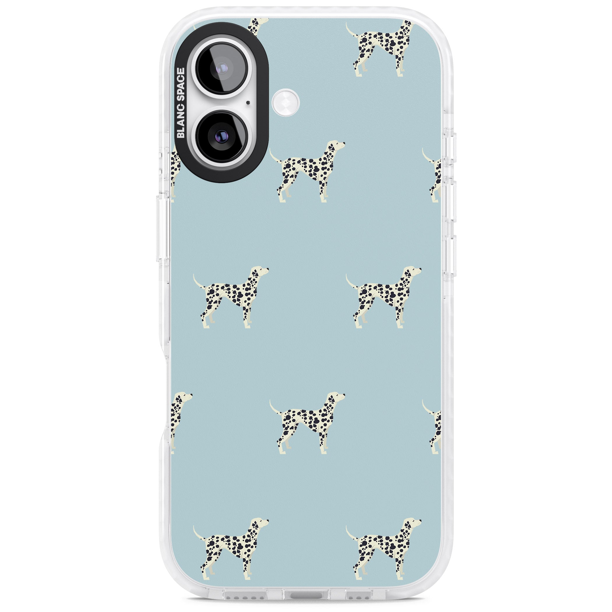 Dalmatian Pattern iPhone 17 Impact Pro Clear Phone Case