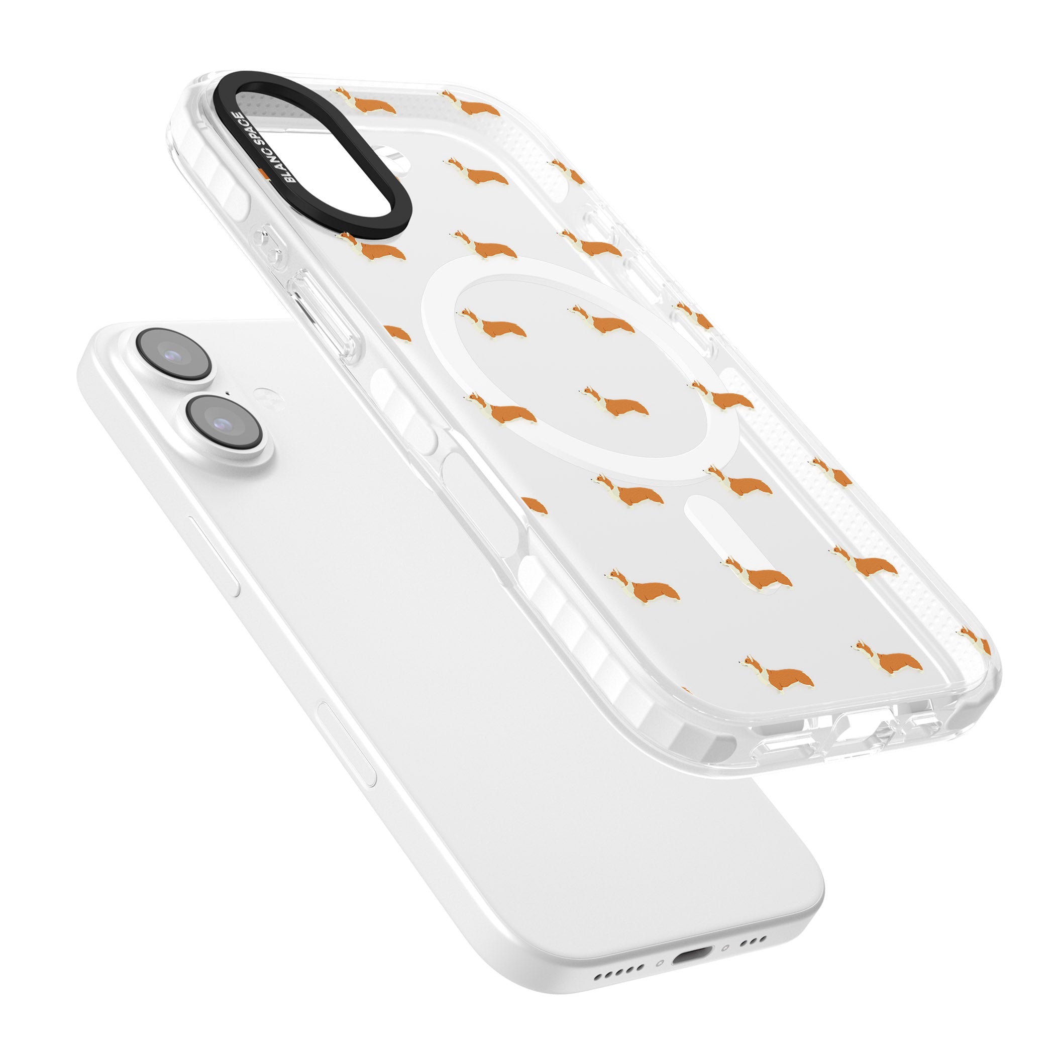Pembroke Welsh Corgi Pattern iPhone 17 Impact Pro Clear Phone Case Colours