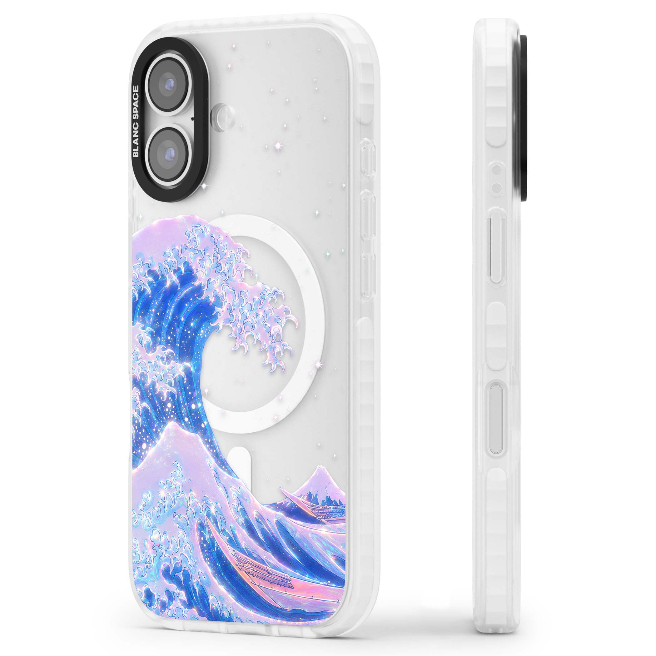The Great Wave In Opal japanese iPhone case | Impact Magsafe case for iPhone 17