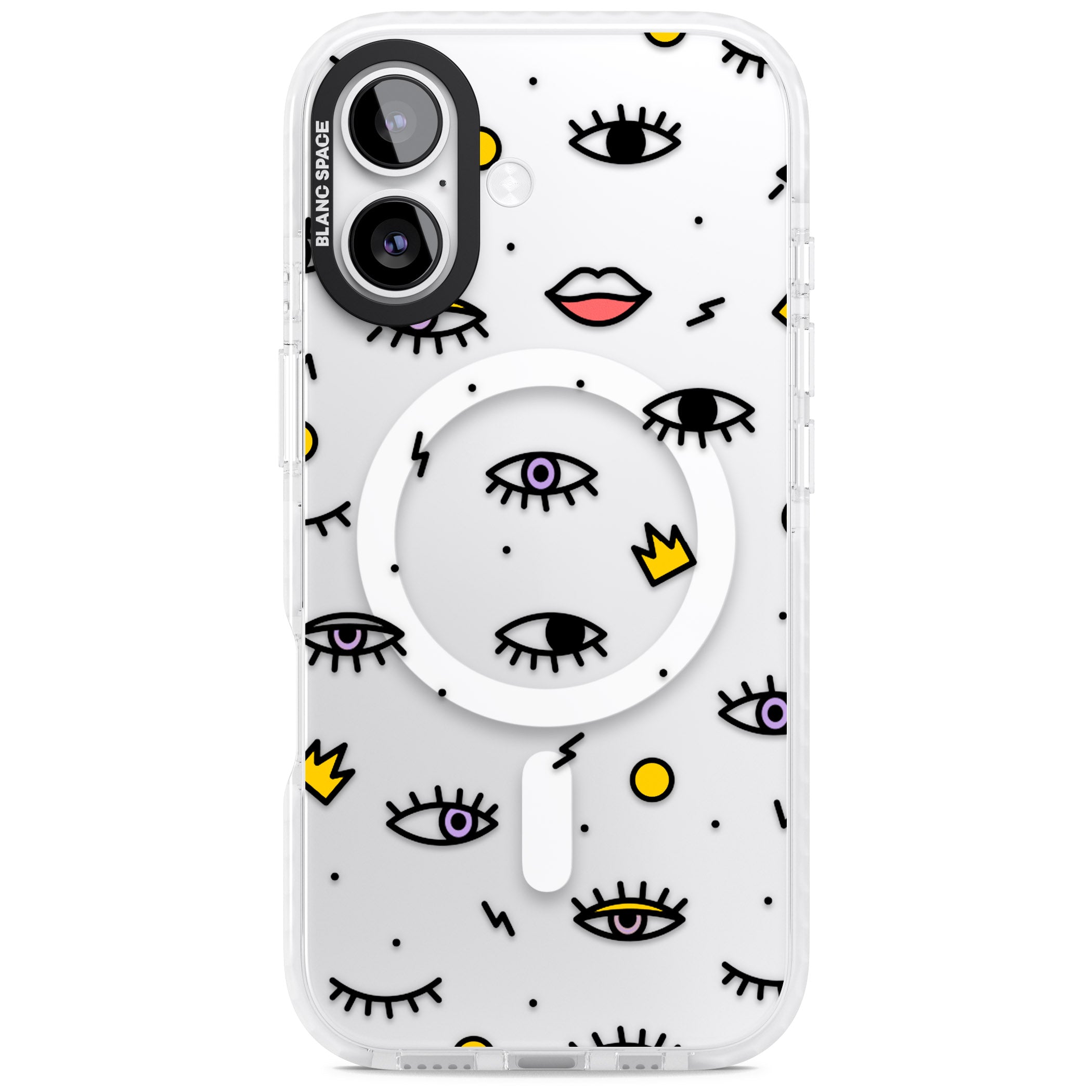 Eyes & Lips Icons iPhone 17 Impact Pro Clear Phone Case