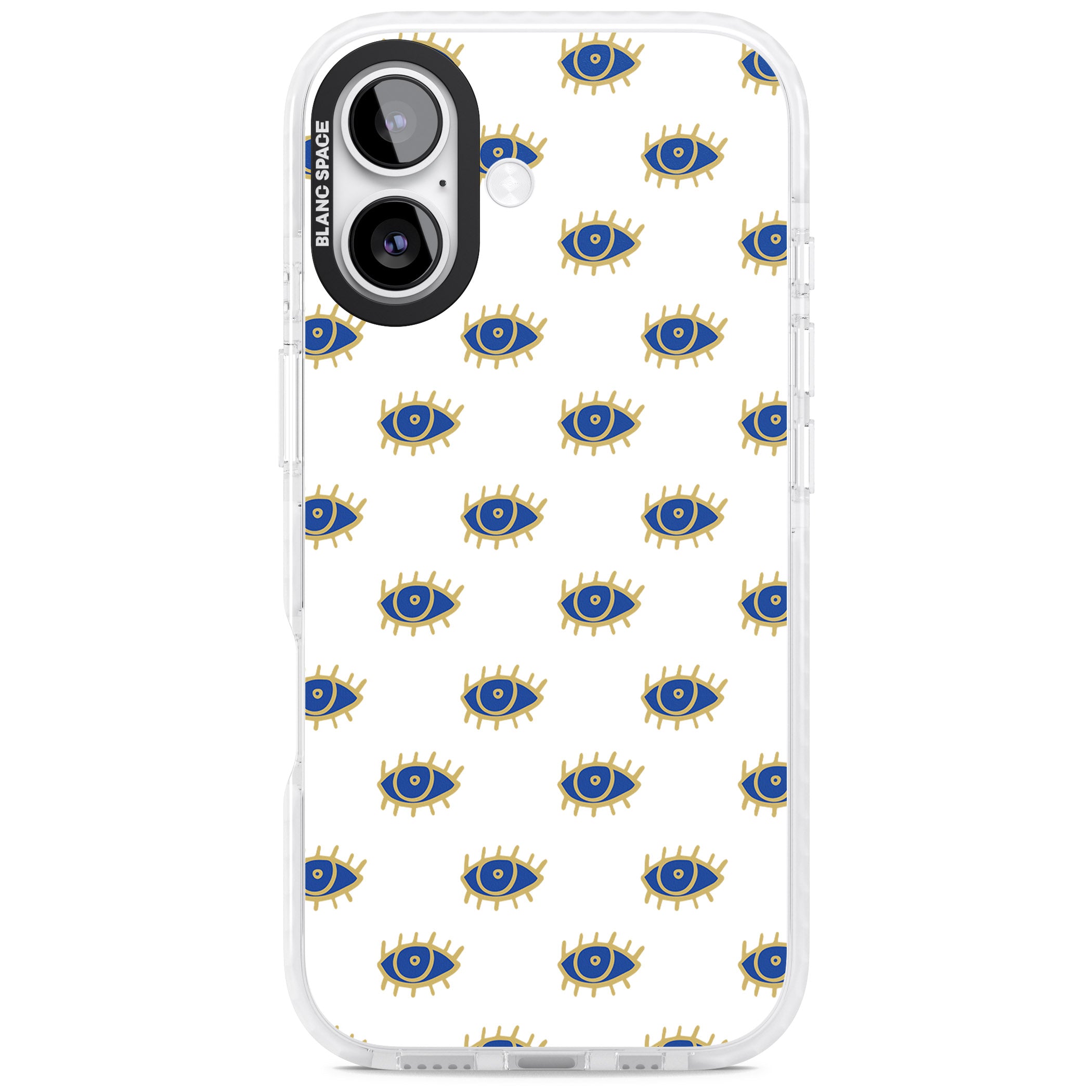 Gold Eye Pattern iPhone 17 Impact Pro Clear Phone Case