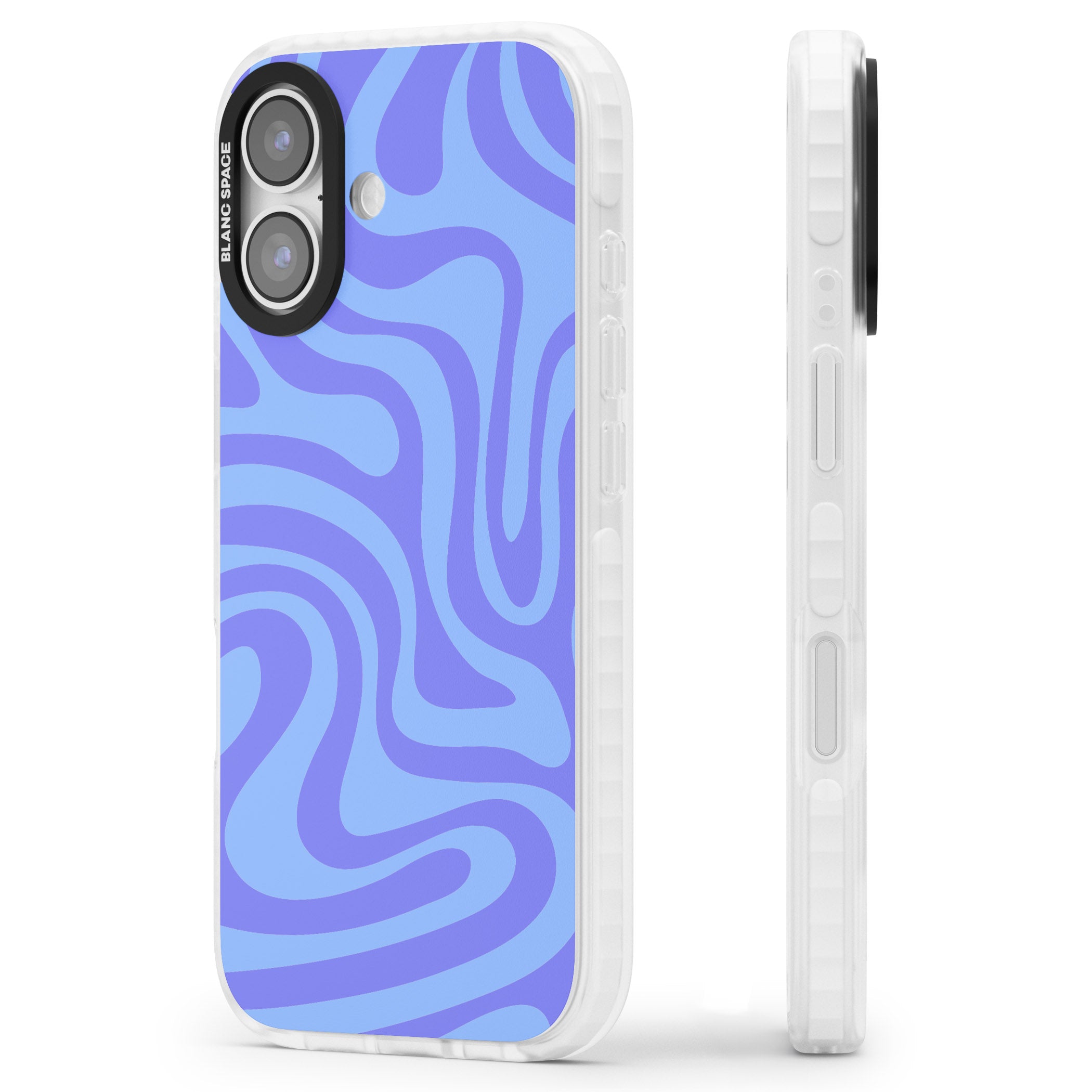 Tranquil Waves iPhone 17 Impact Pro Clear Phone Case Side Profile