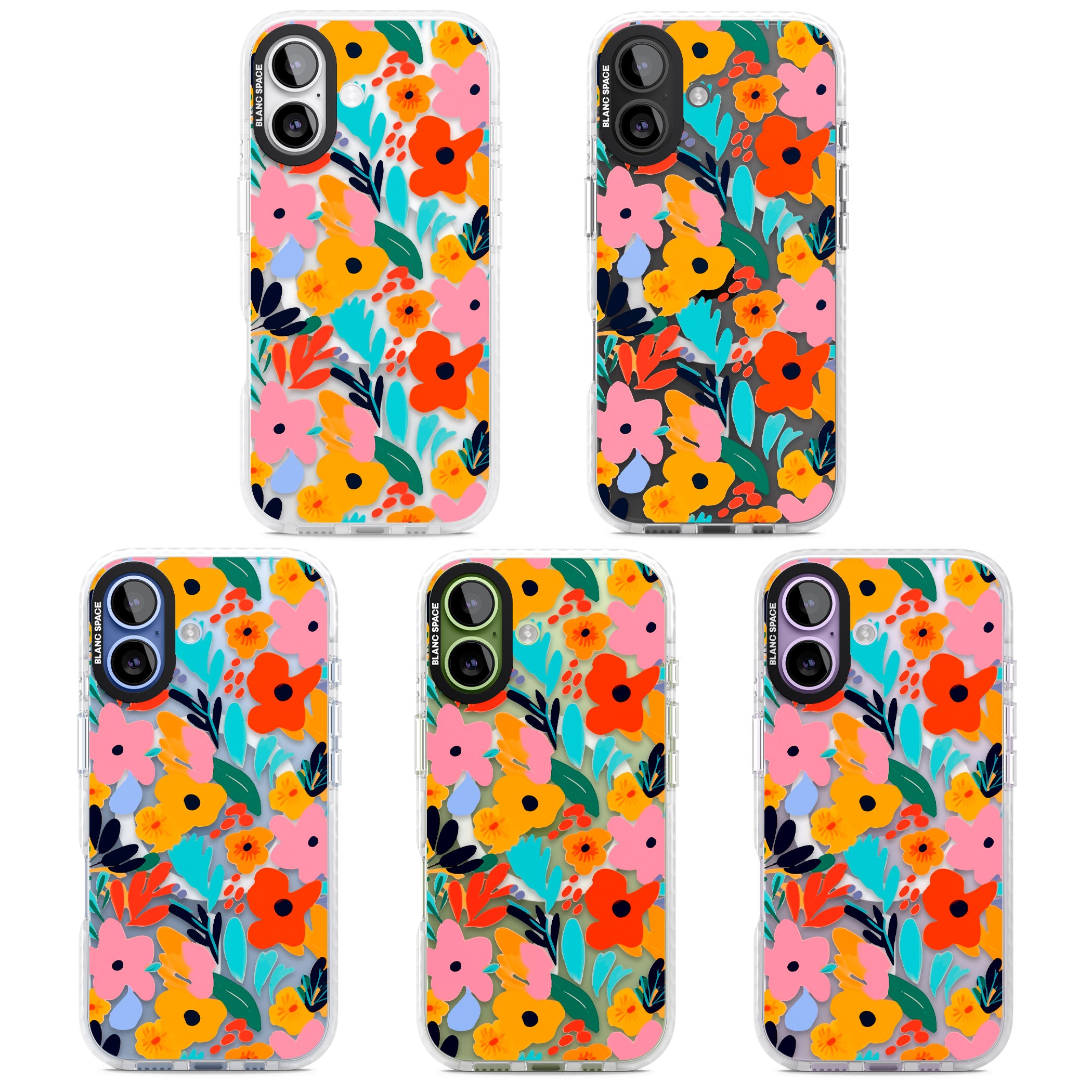 Floral Fiesta iPhone 17 Impact Pro Clear Phone Case APT Impact Protection