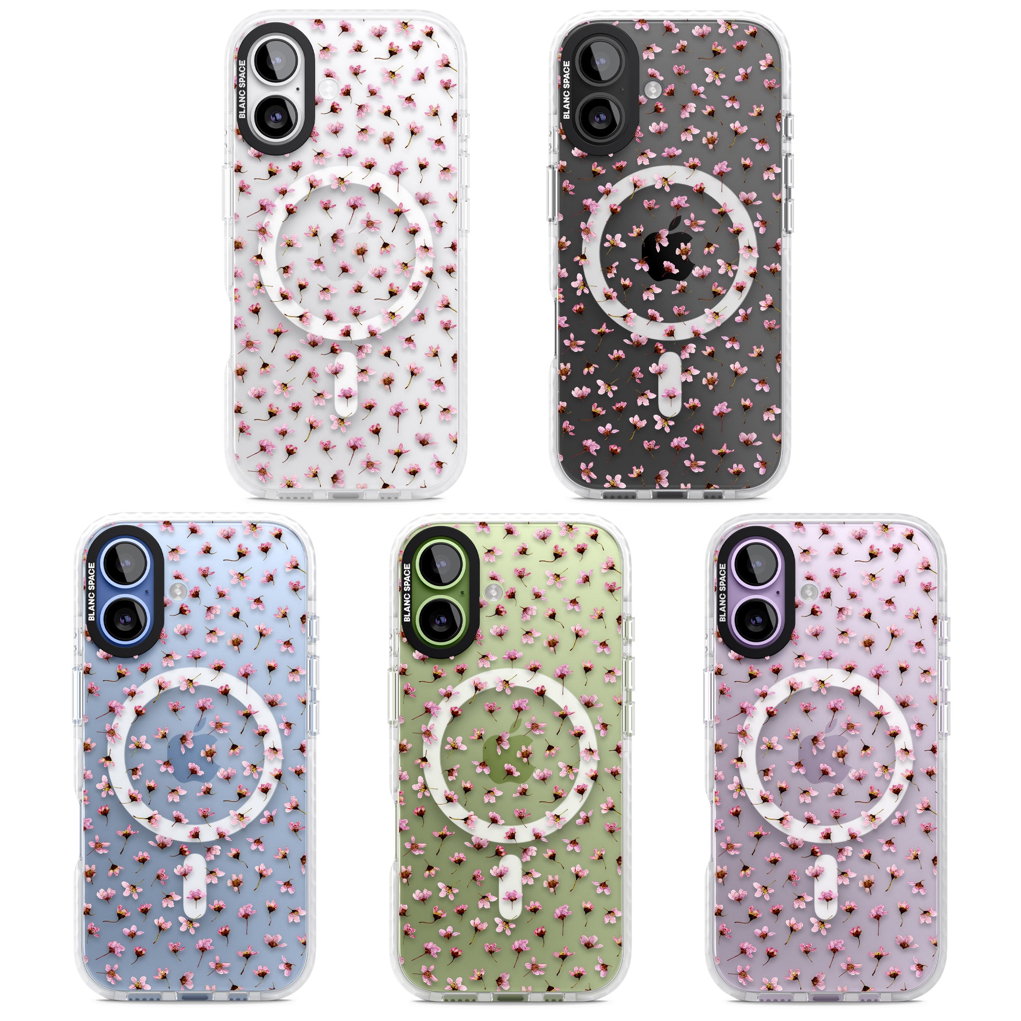 Pink Blossom iPhone 17 Impact Pro Clear Phone Case APT Impact Protection