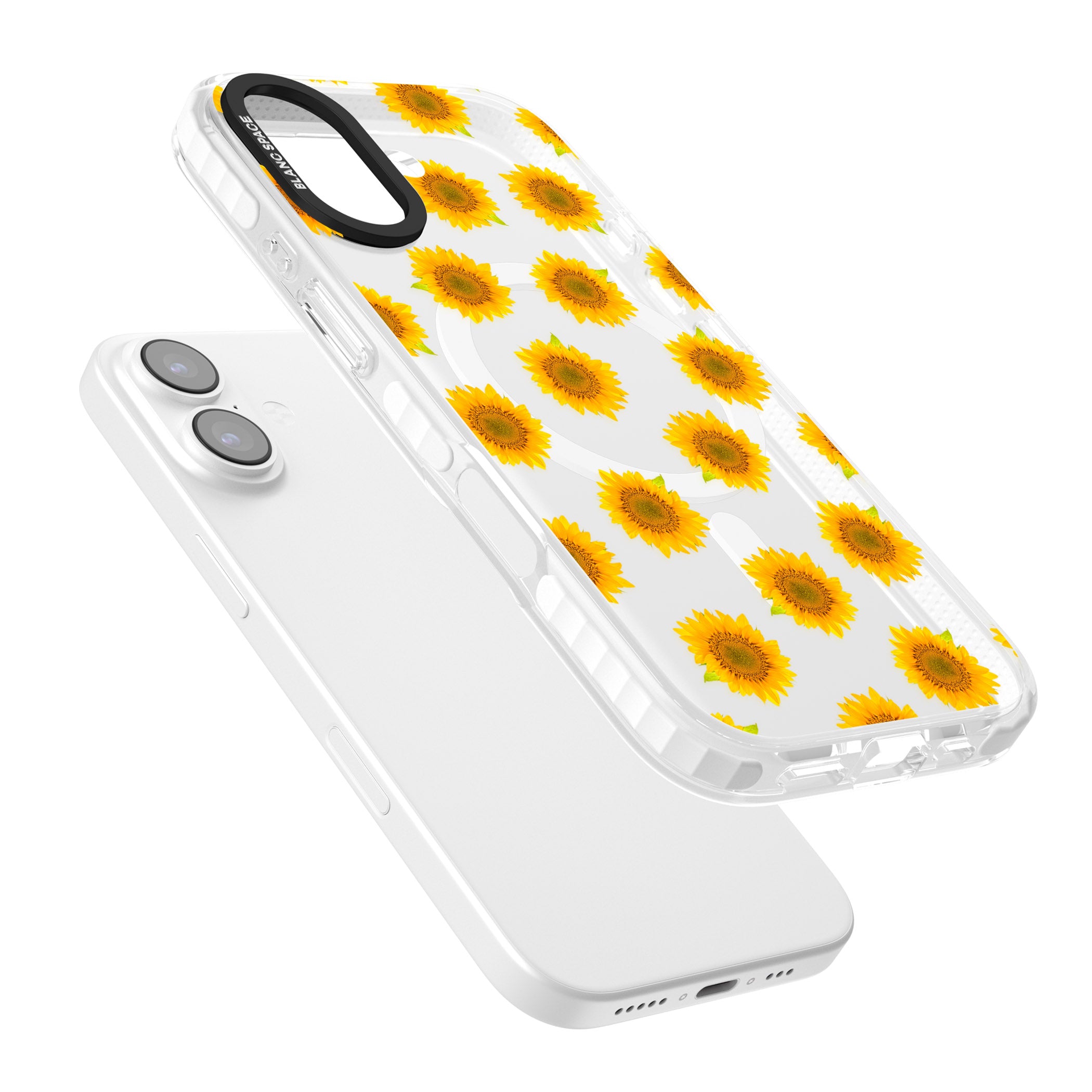 Sunflower Flourish iPhone 17 Impact Pro Clear Phone Case Colours