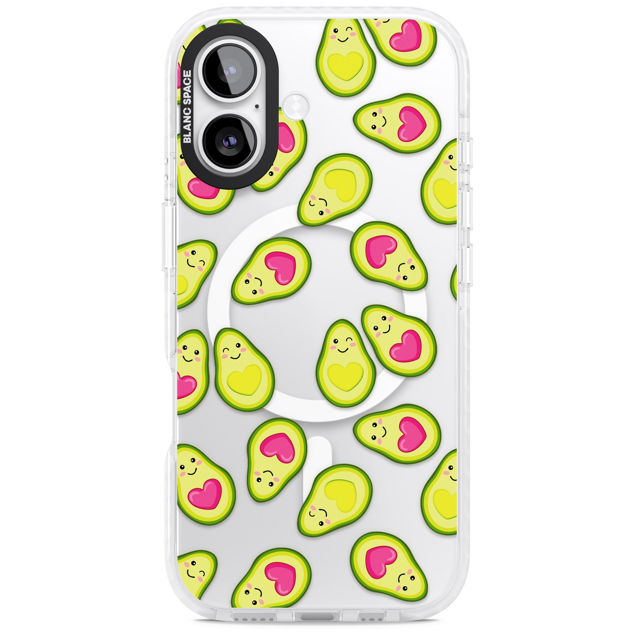 Avocado Love iPhone 17 Impact Pro Clear Phone Case